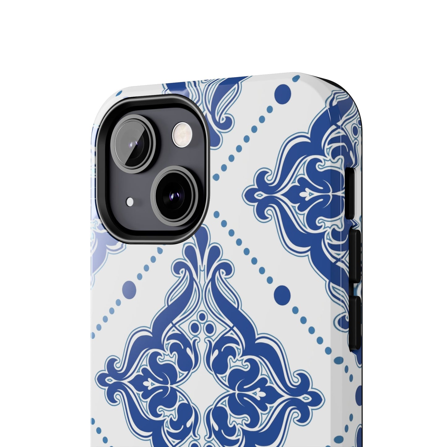 Azure Mozaic, Blue and white tile phone case, Mediterranean Tile design, Santorini Phone case