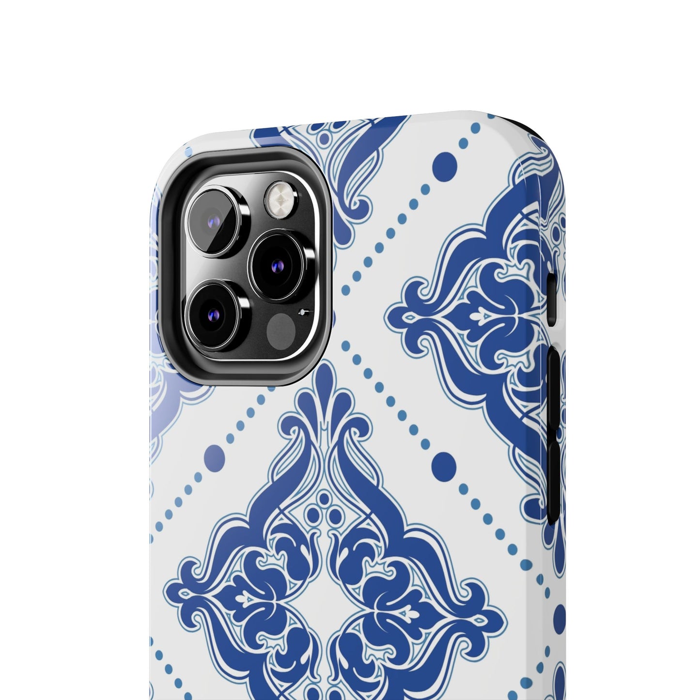 Azure Mozaic, Blue and white tile phone case, Mediterranean Tile design, Santorini Phone case