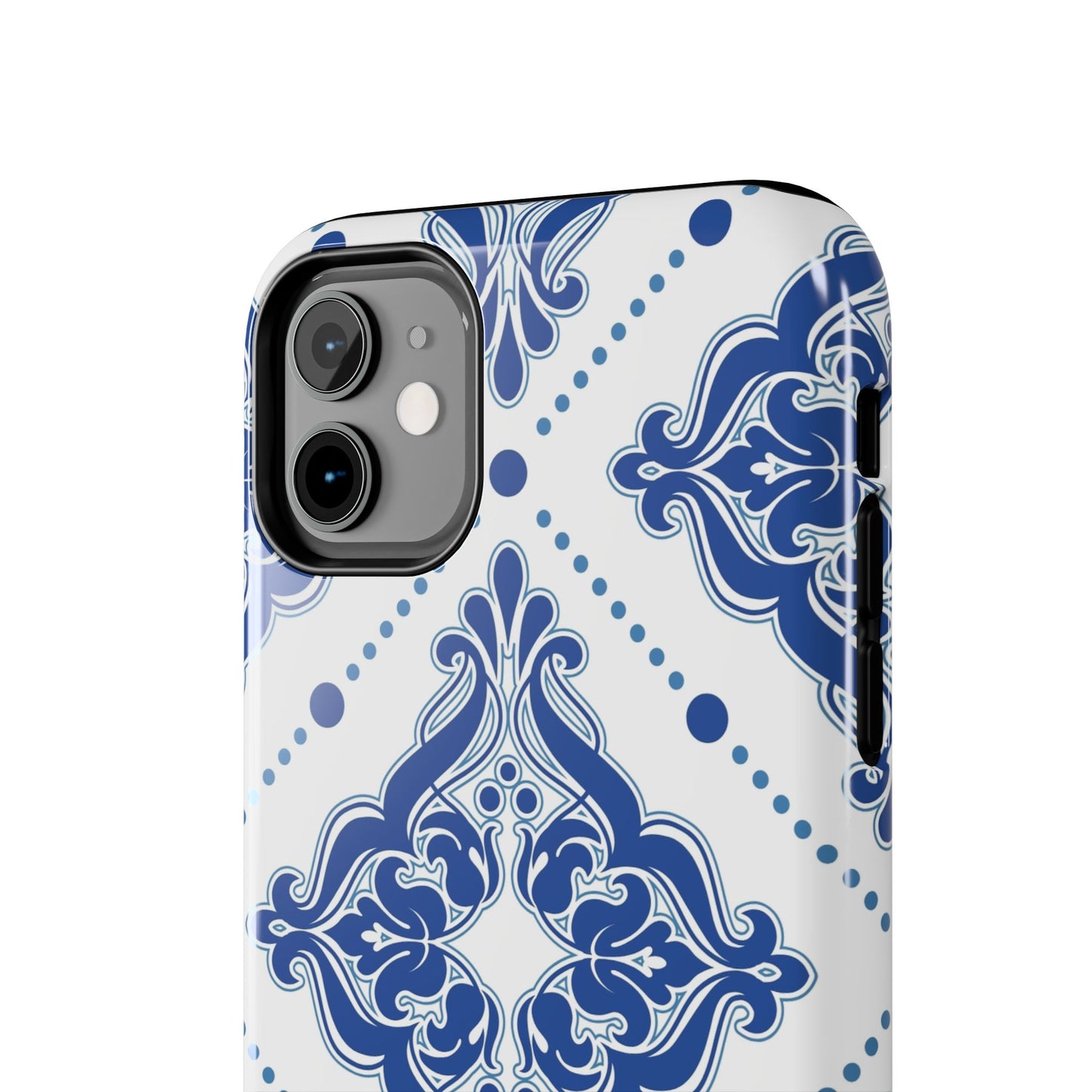 Azure Mozaic, Blue and white tile phone case, Mediterranean Tile design, Santorini Phone case