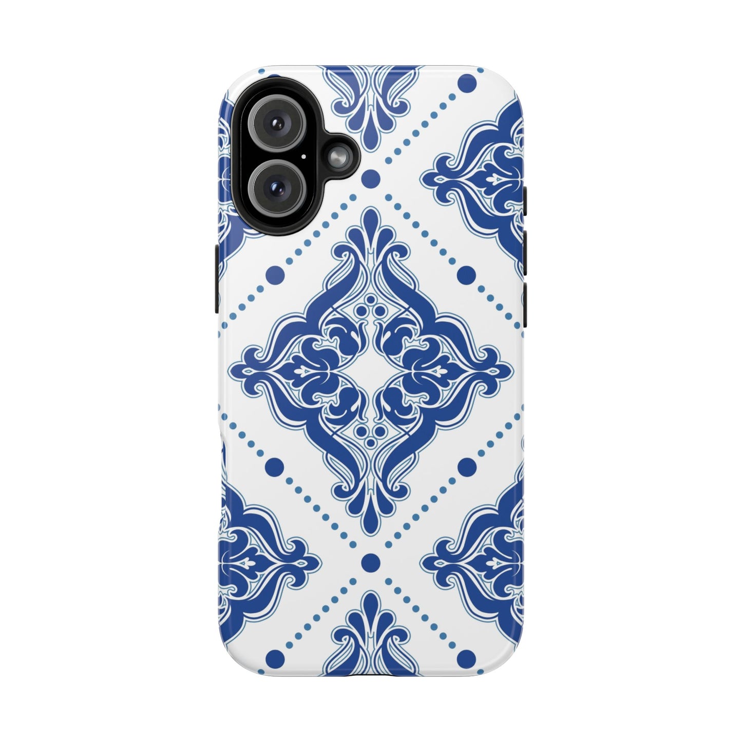 Azure Mozaic, Blue and white tile phone case, Mediterranean Tile design, Santorini Phone case