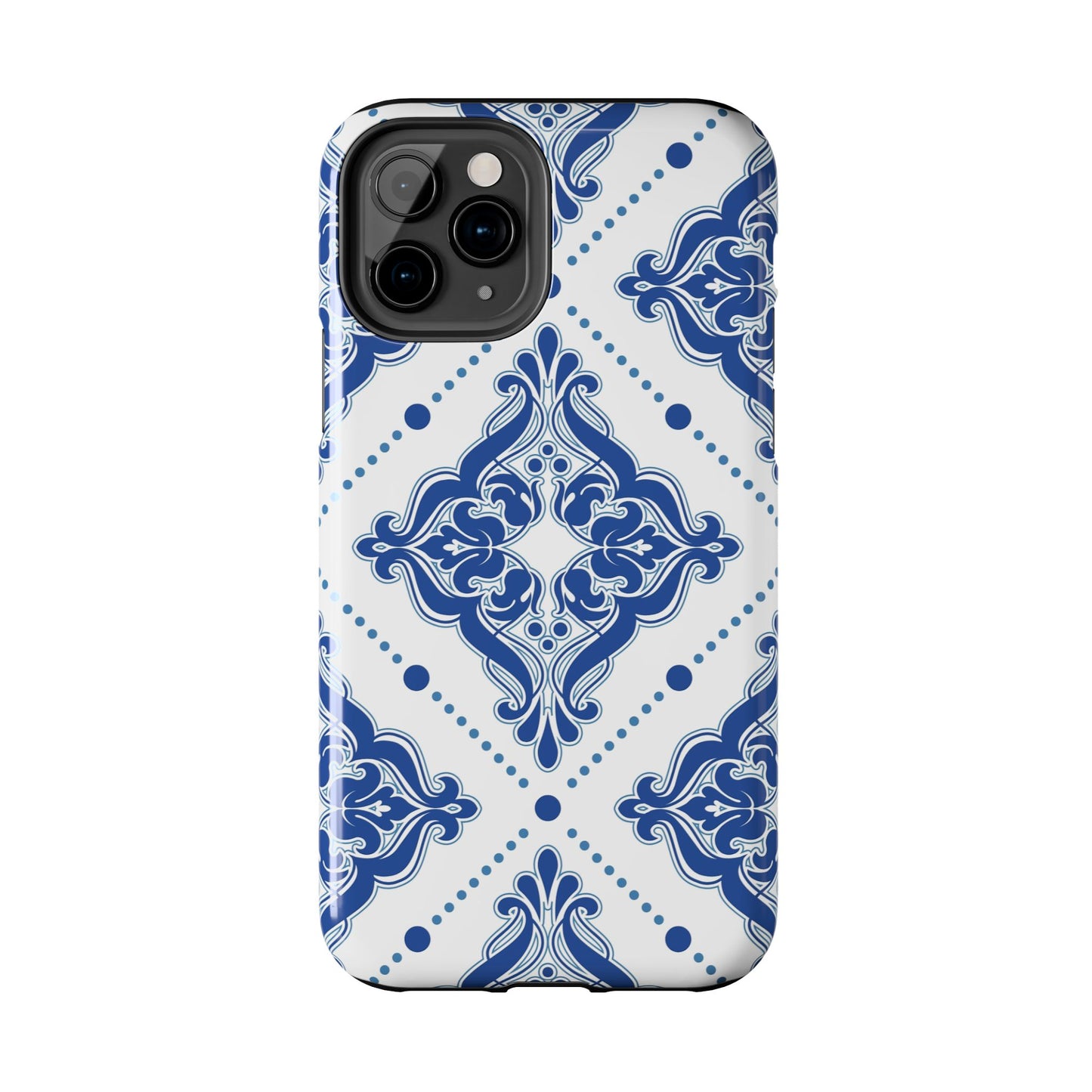 Azure Mozaic, Blue and white tile phone case, Mediterranean Tile design, Santorini Phone case