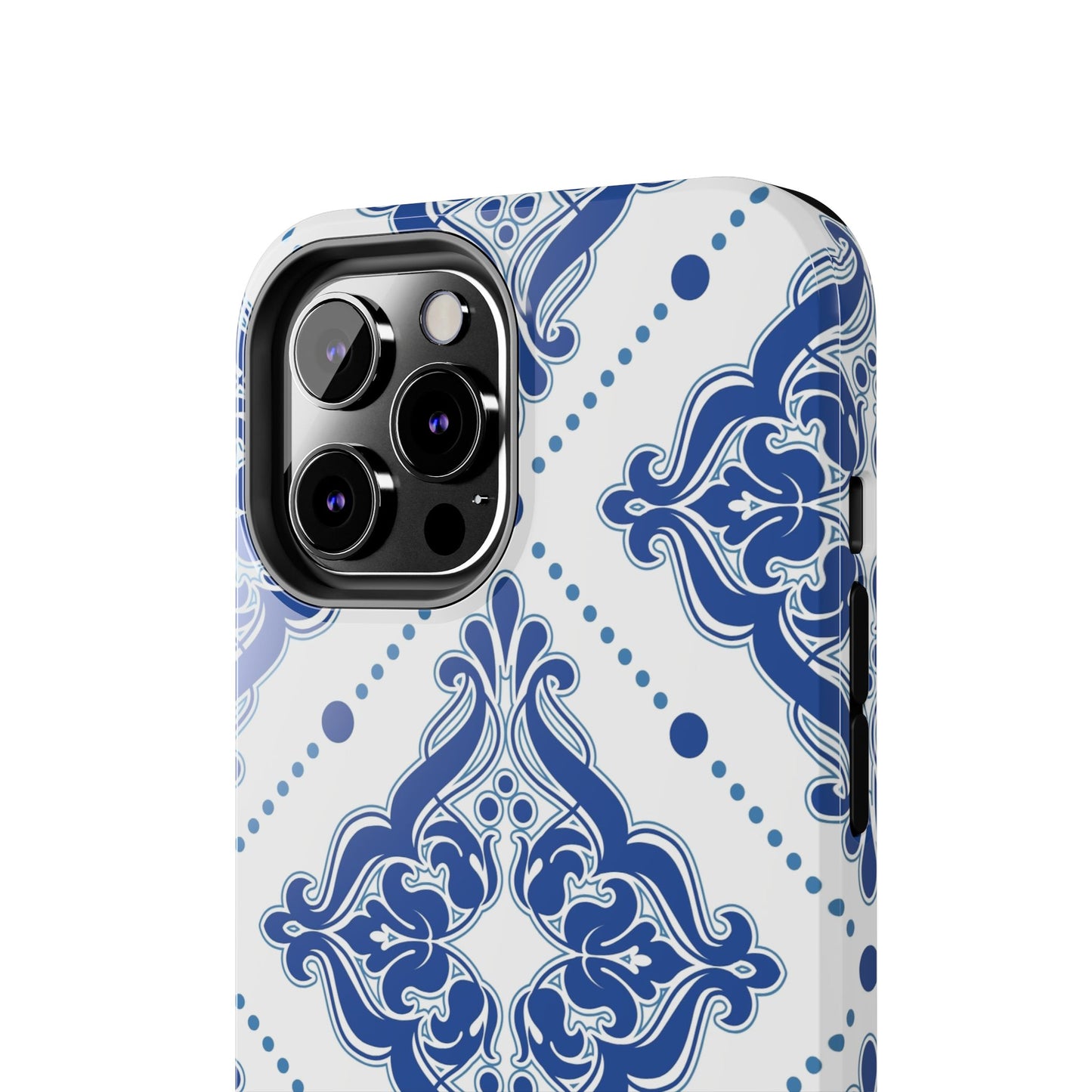Azure Mozaic, Blue and white tile phone case, Mediterranean Tile design, Santorini Phone case