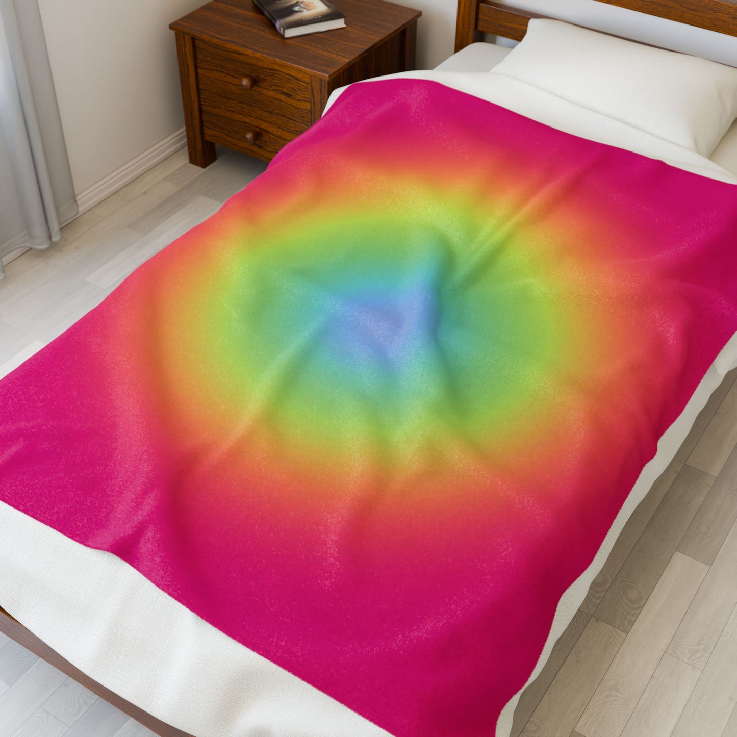 Aura Pink Ty Dye Blanket