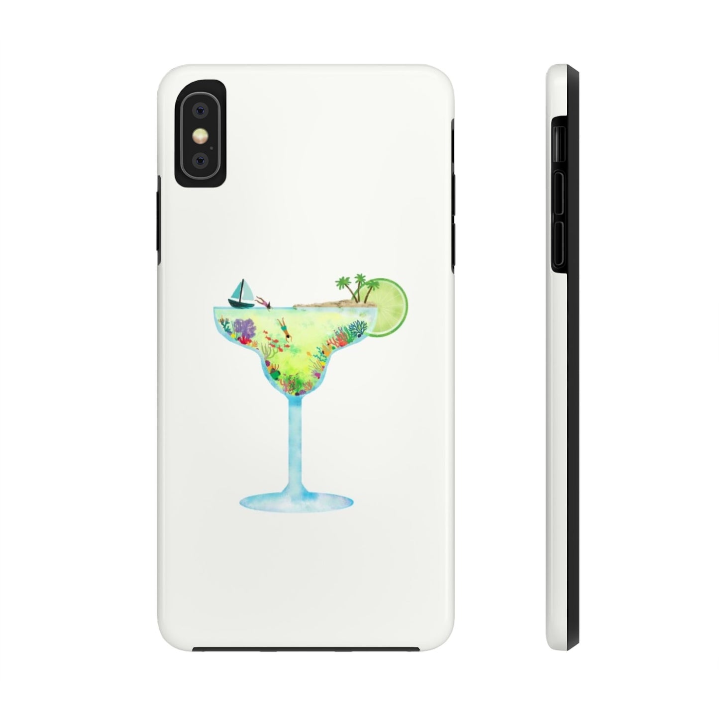 Glossy Phone Case, Summer Phone Case, Cute, Glossy Phone Case, Coastal Summer
