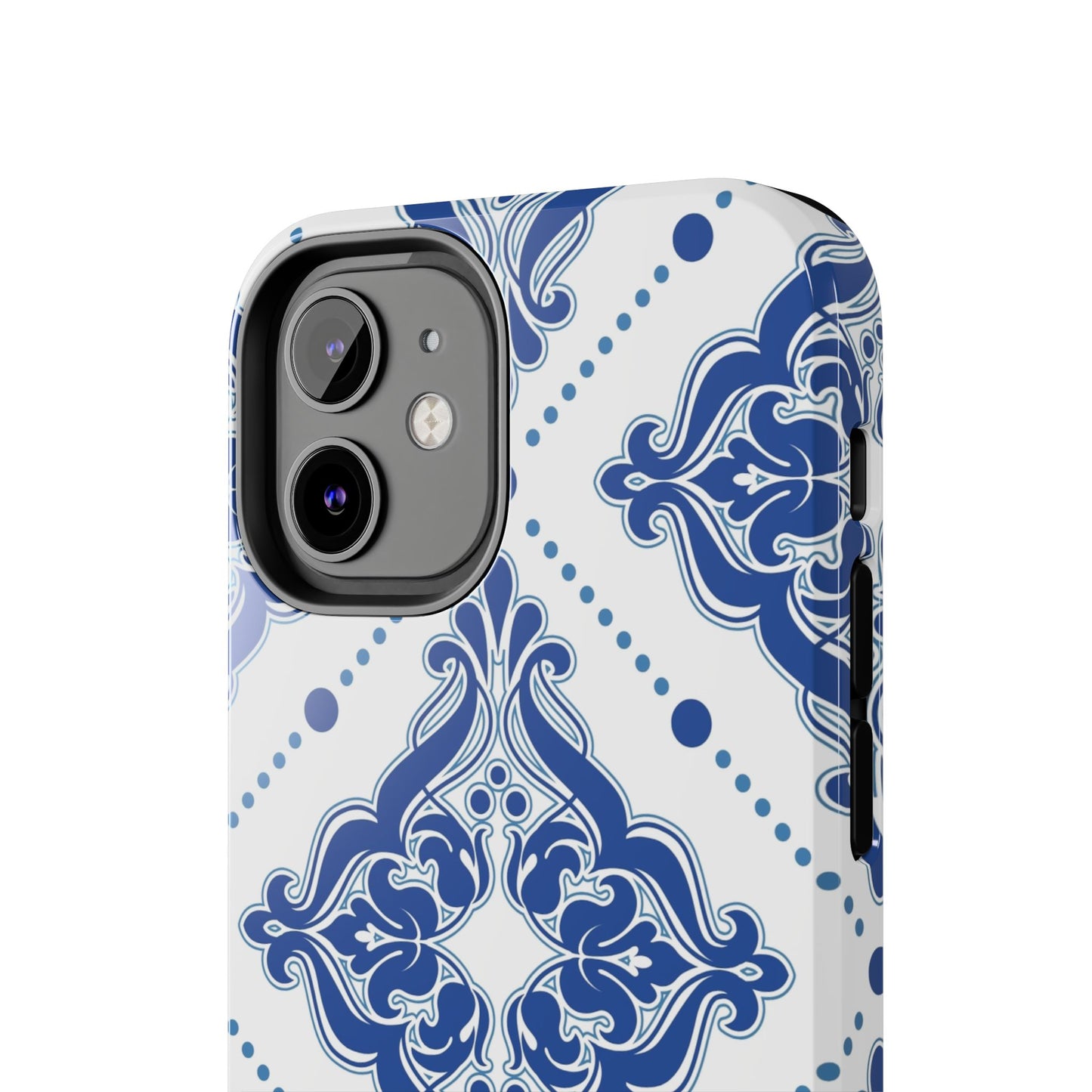 Azure Mozaic, Blue and white tile phone case, Mediterranean Tile design, Santorini Phone case