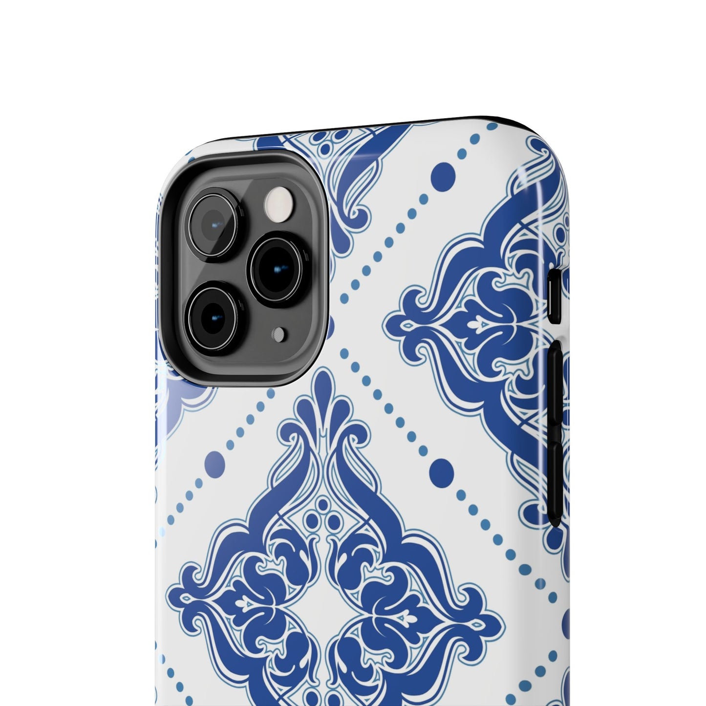 Azure Mozaic, Blue and white tile phone case, Mediterranean Tile design, Santorini Phone case