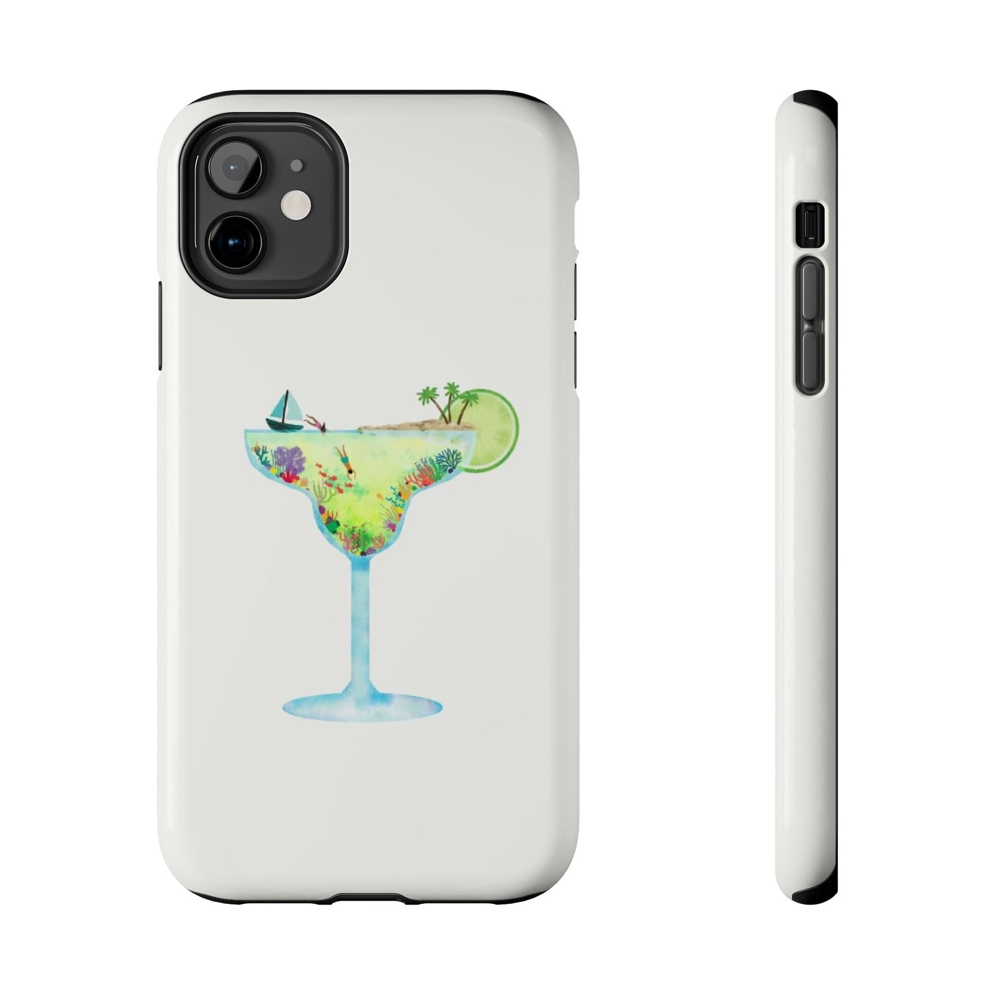 Glossy Phone Case, Summer Phone Case, Cute, Glossy Phone Case, Coastal Summer