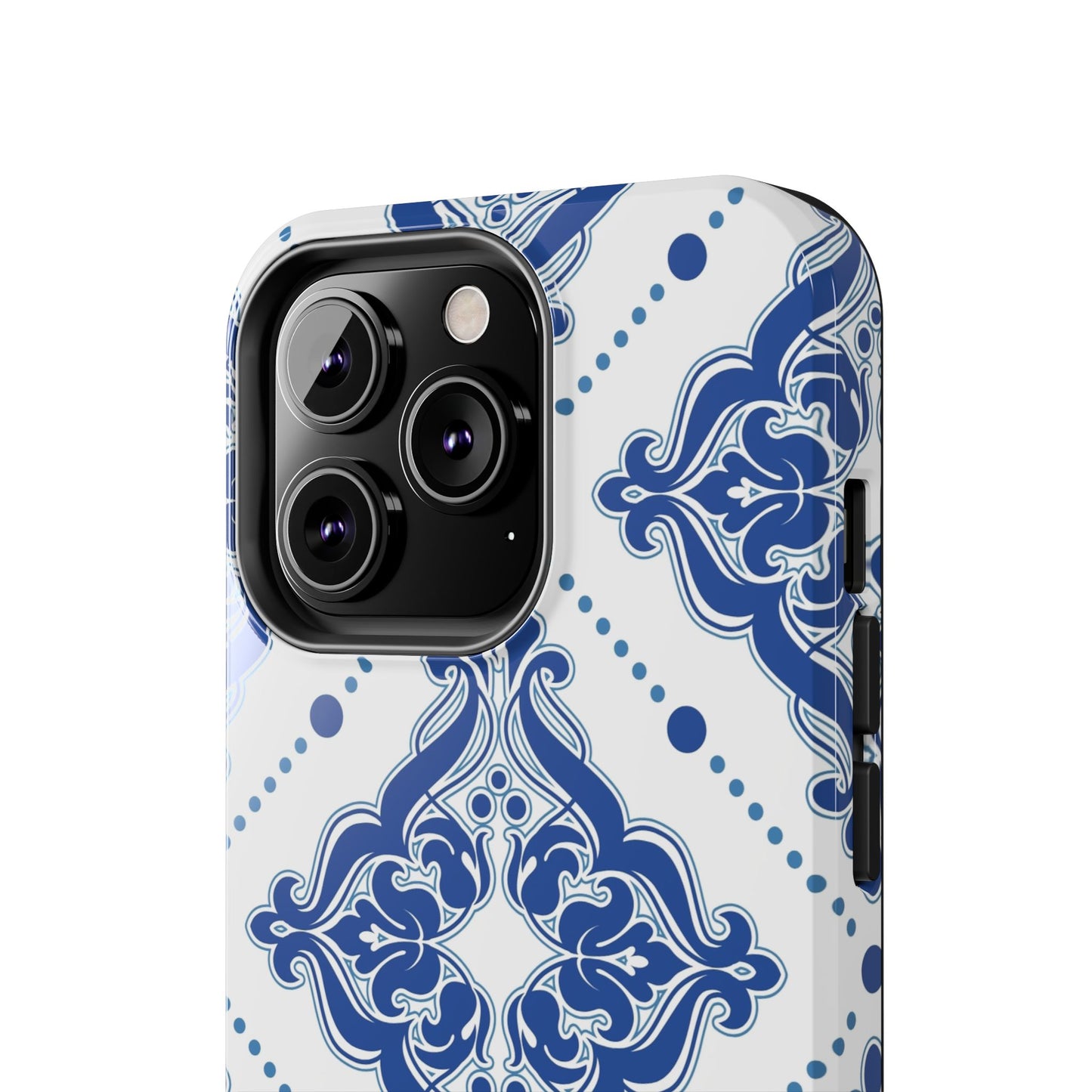 Azure Mozaic, Blue and white tile phone case, Mediterranean Tile design, Santorini Phone case