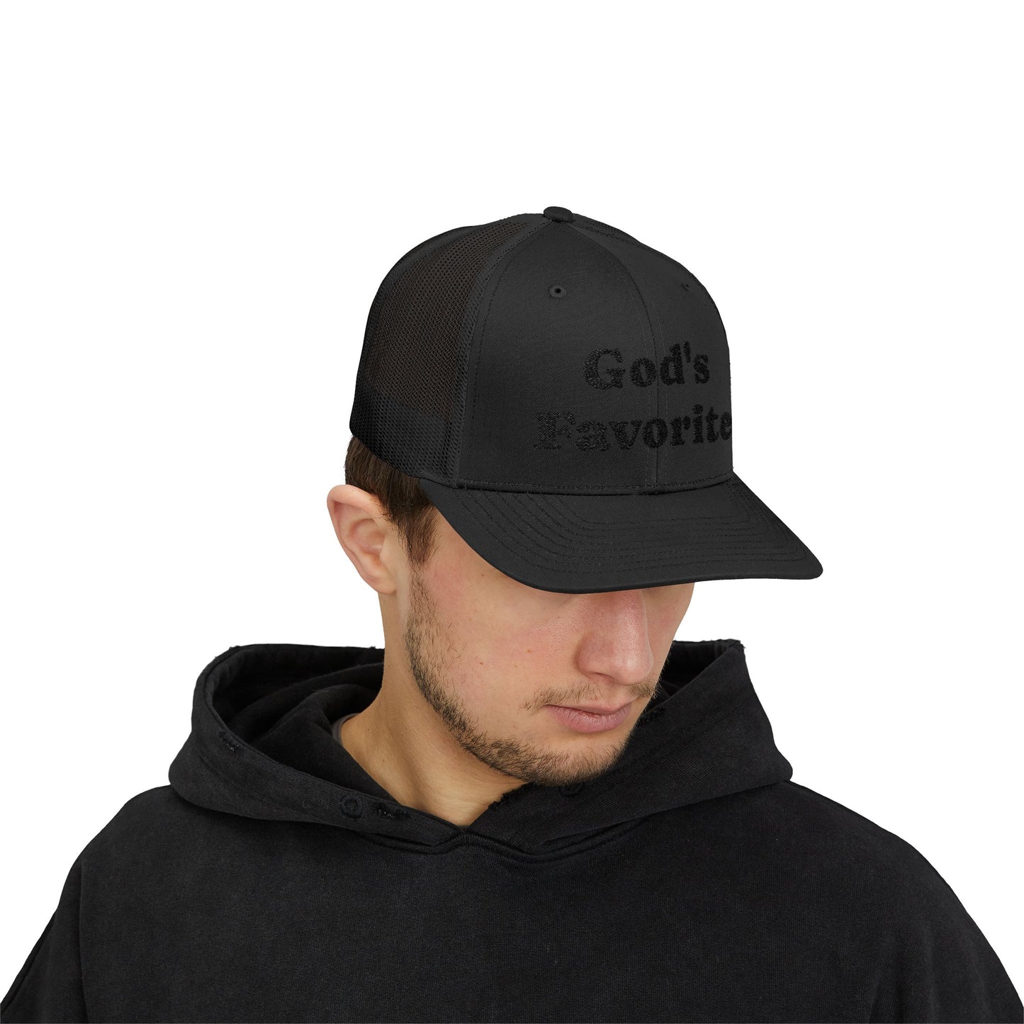 God's Favorite Snapback Trucker Cap | Stylish Hat for Everyday Wear, Gift for Him/Her, Casual Accessory, Trendy Cap