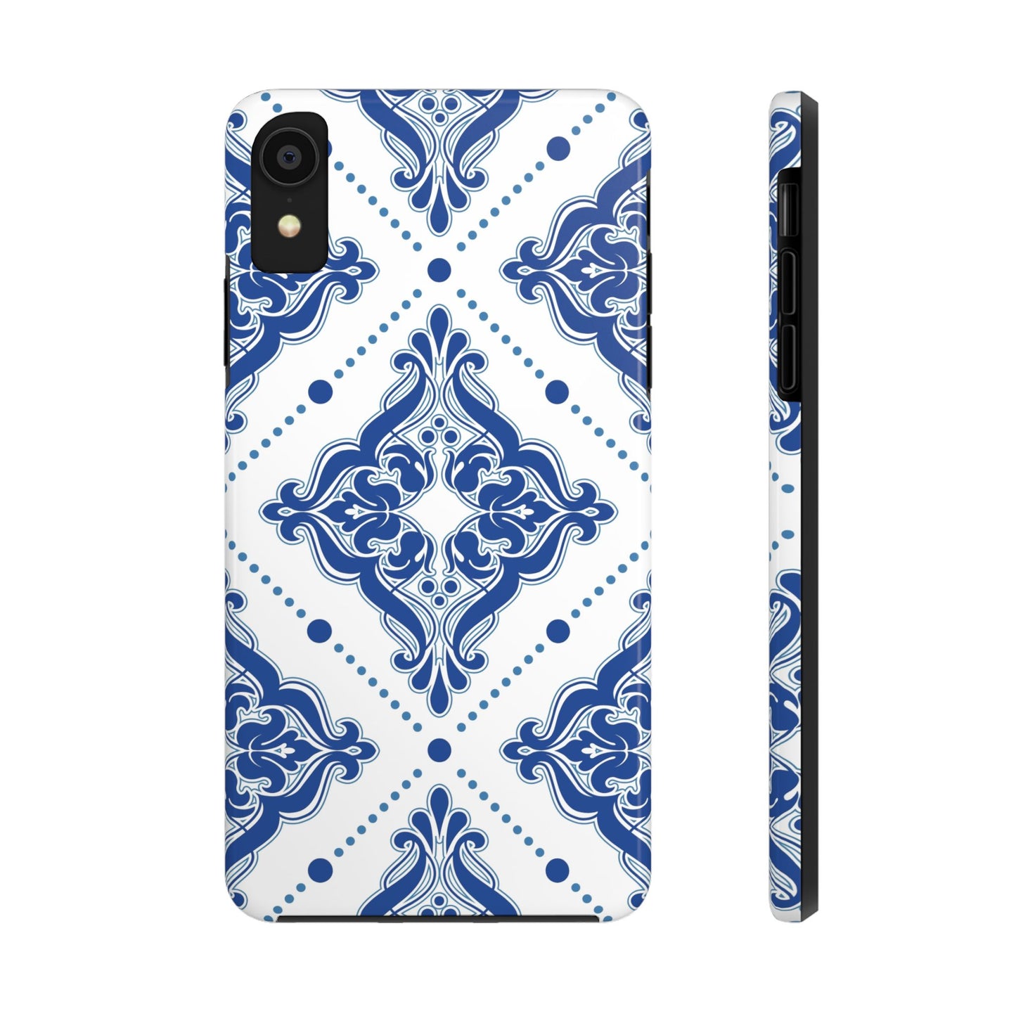 Azure Mozaic, Blue and white tile phone case, Mediterranean Tile design, Santorini Phone case
