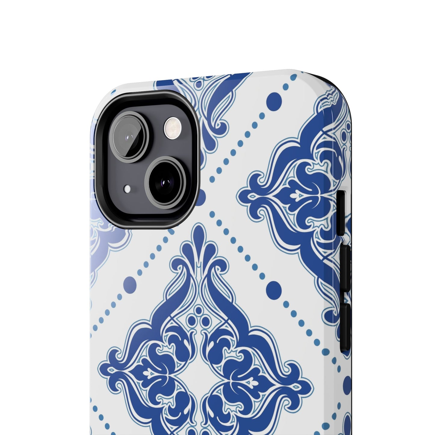 Azure Mozaic, Blue and white tile phone case, Mediterranean Tile design, Santorini Phone case