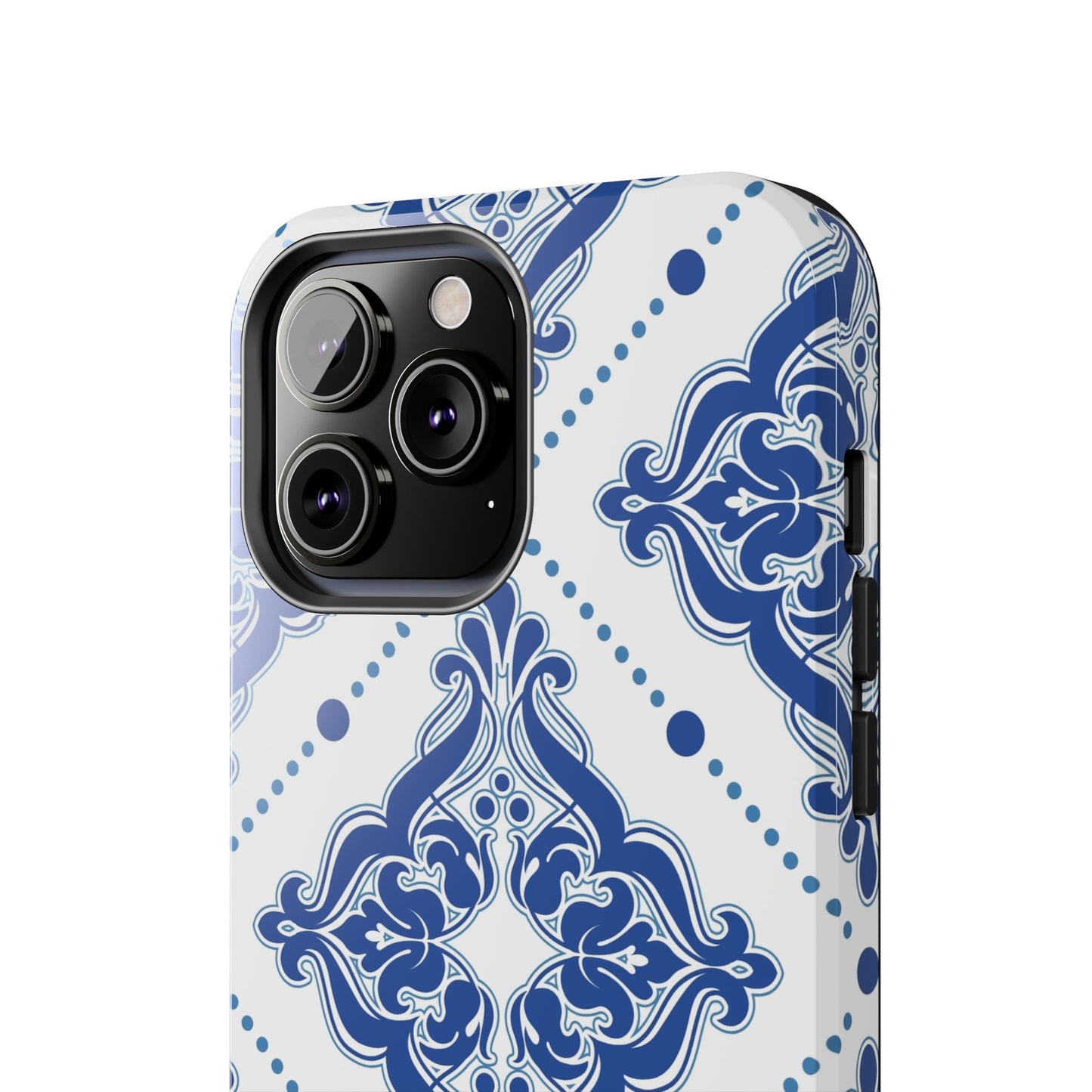 Azure Mozaic, Blue and white tile phone case, Mediterranean Tile design, Santorini Phone case