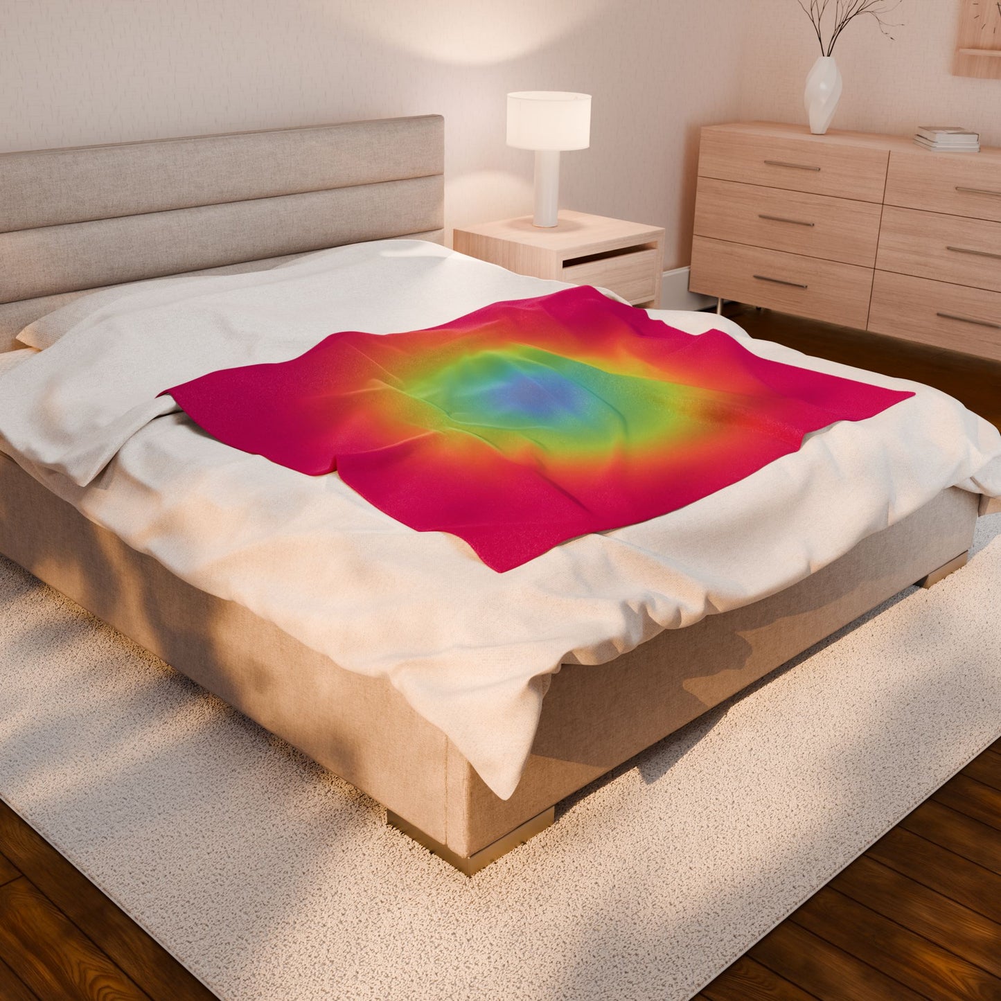 Aura Pink Ty Dye Blanket