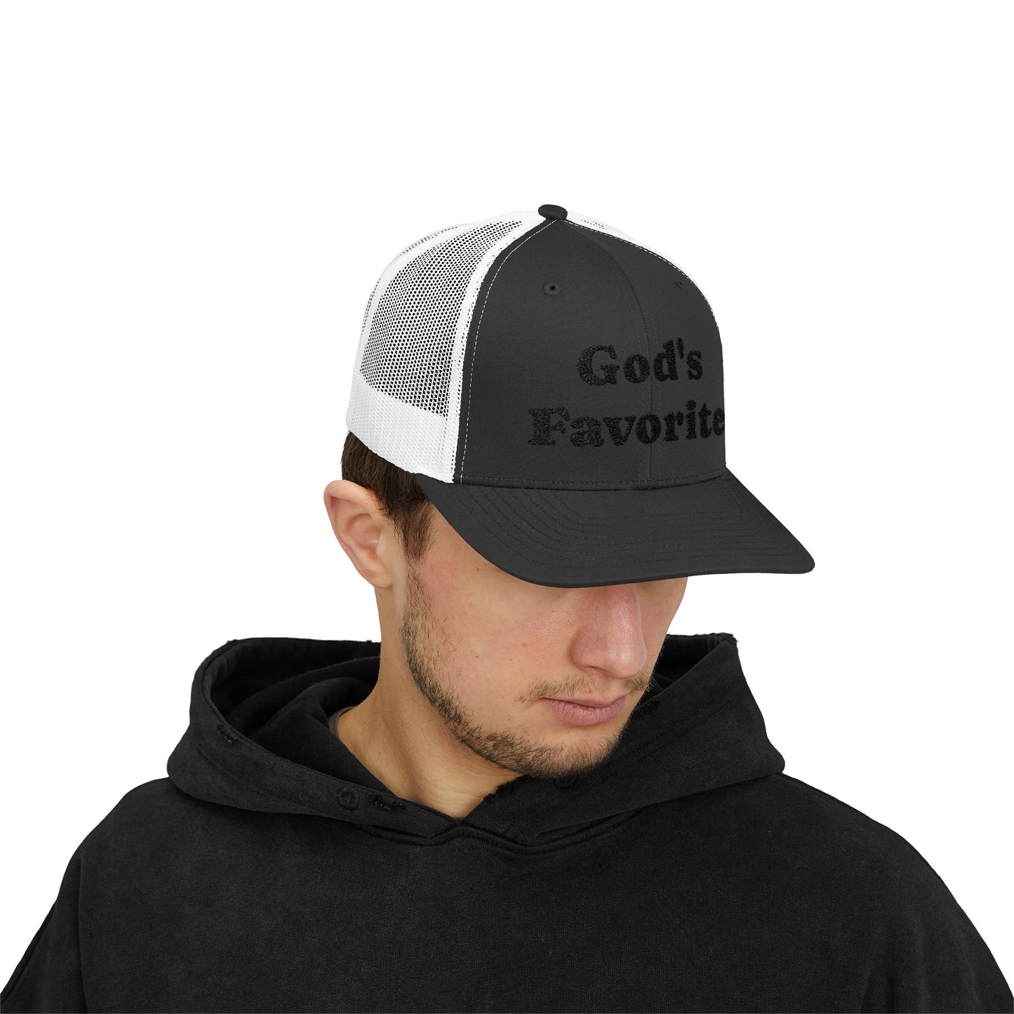 God's Favorite Snapback Trucker Cap | Stylish Hat for Everyday Wear, Gift for Him/Her, Casual Accessory, Trendy Cap