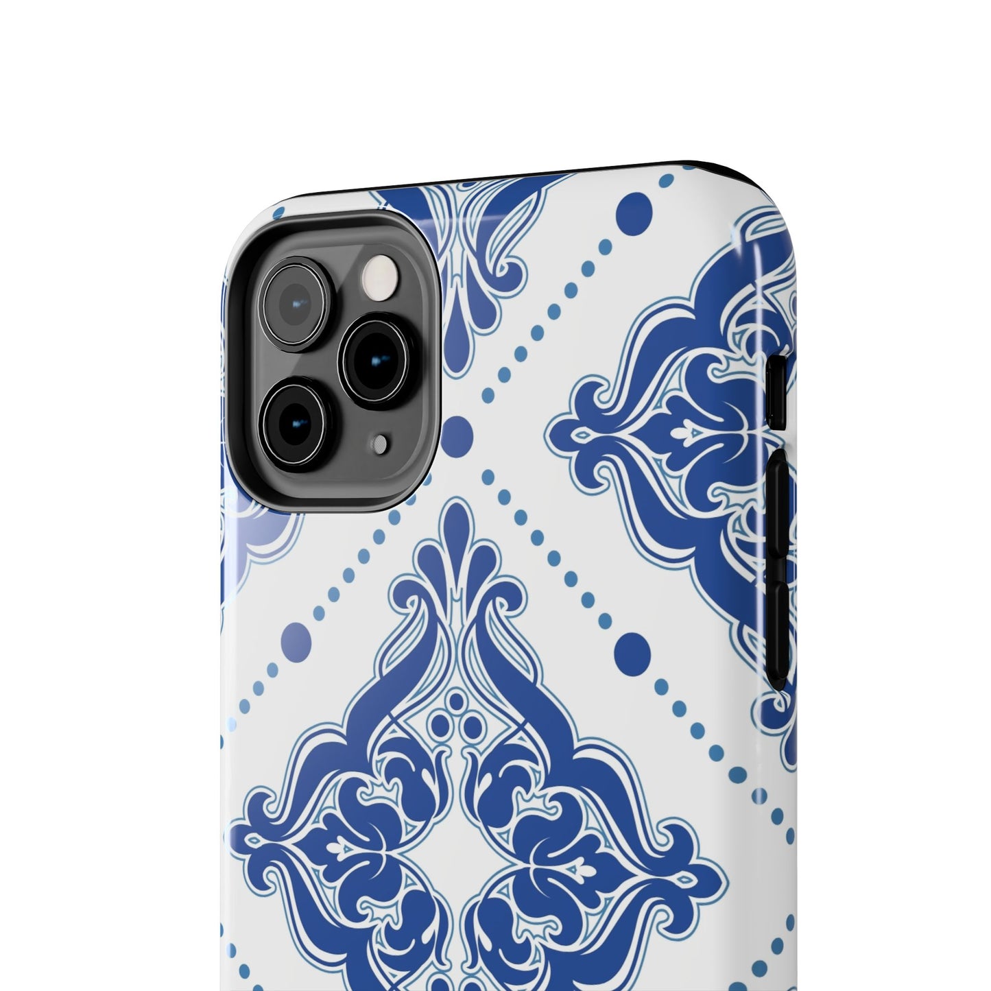 Azure Mozaic, Blue and white tile phone case, Mediterranean Tile design, Santorini Phone case