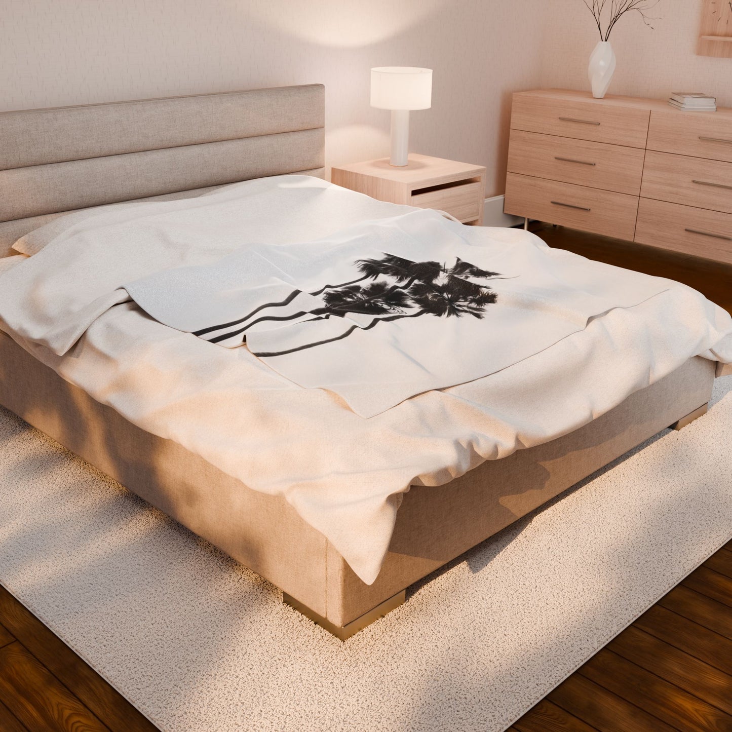 Chic Palm Tree Blanket
