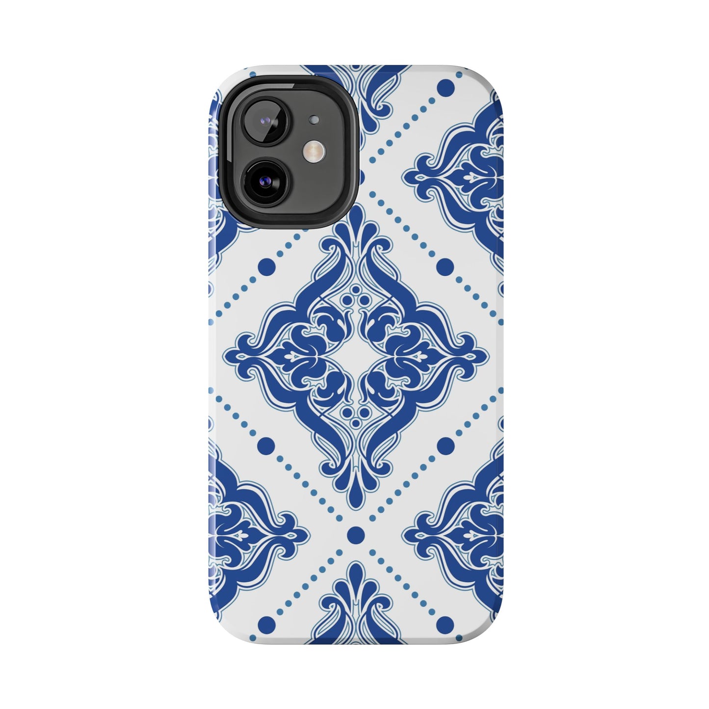 Azure Mozaic, Blue and white tile phone case, Mediterranean Tile design, Santorini Phone case