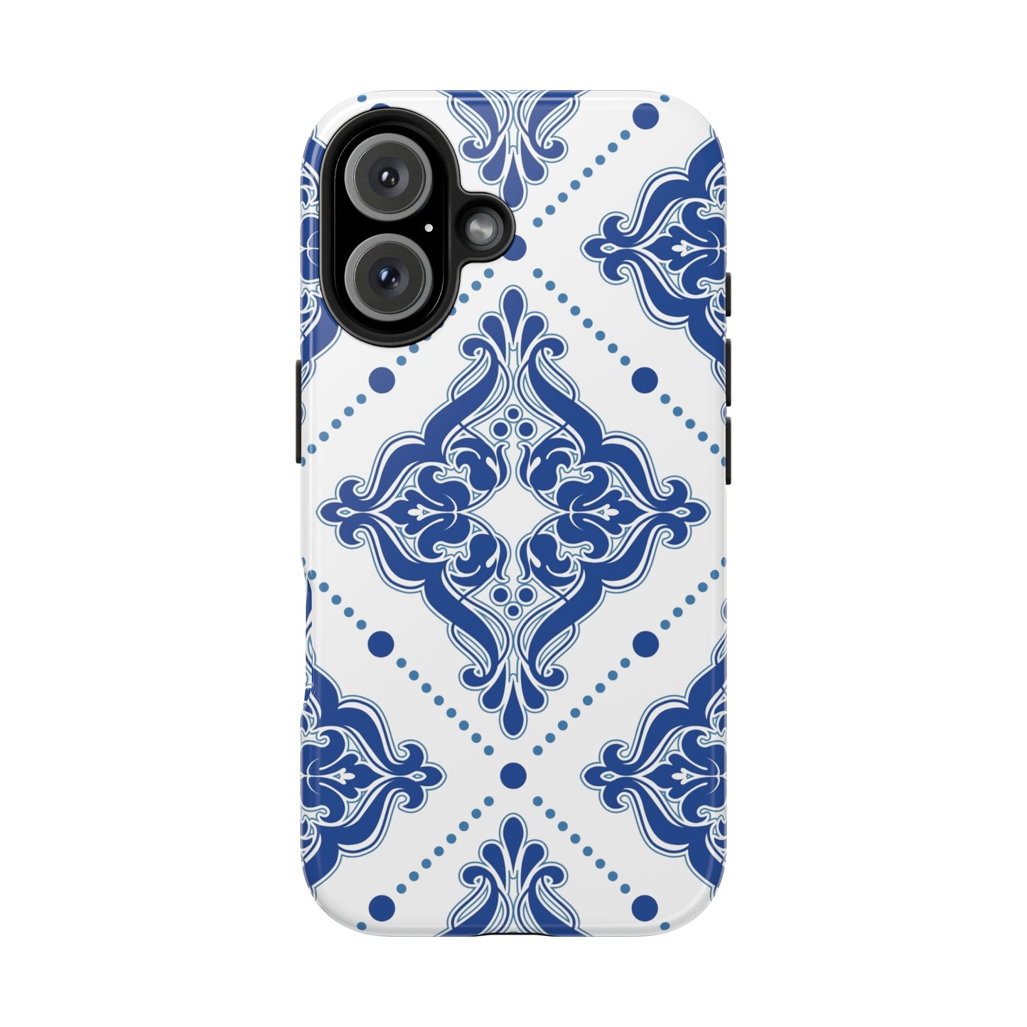 Azure Mozaic, Blue and white tile phone case, Mediterranean Tile design, Santorini Phone case