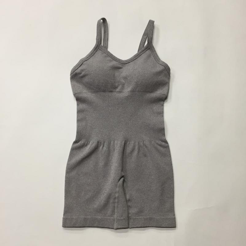 Women's Fashion Sports High Waist Seamless Knitted Sleeveless Jumpsuit
