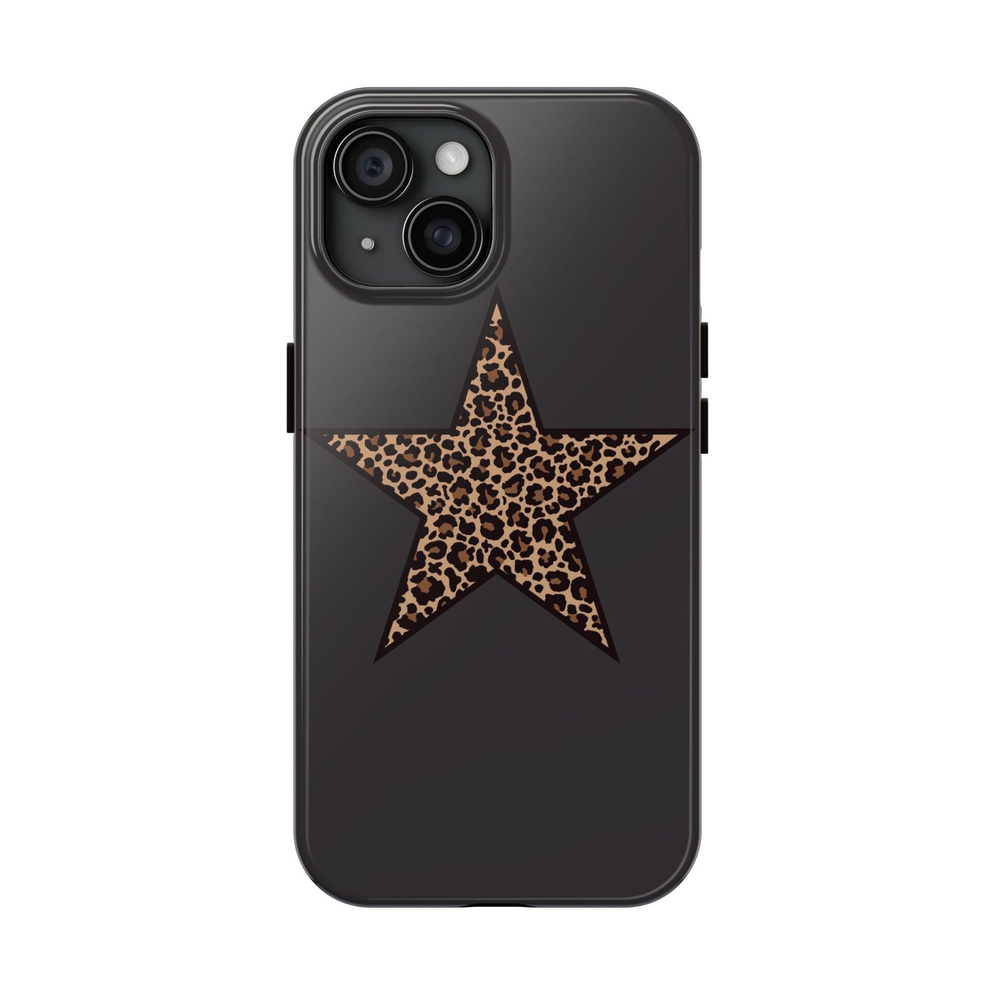 Cheetah Print Star Scandi Style Phone Case