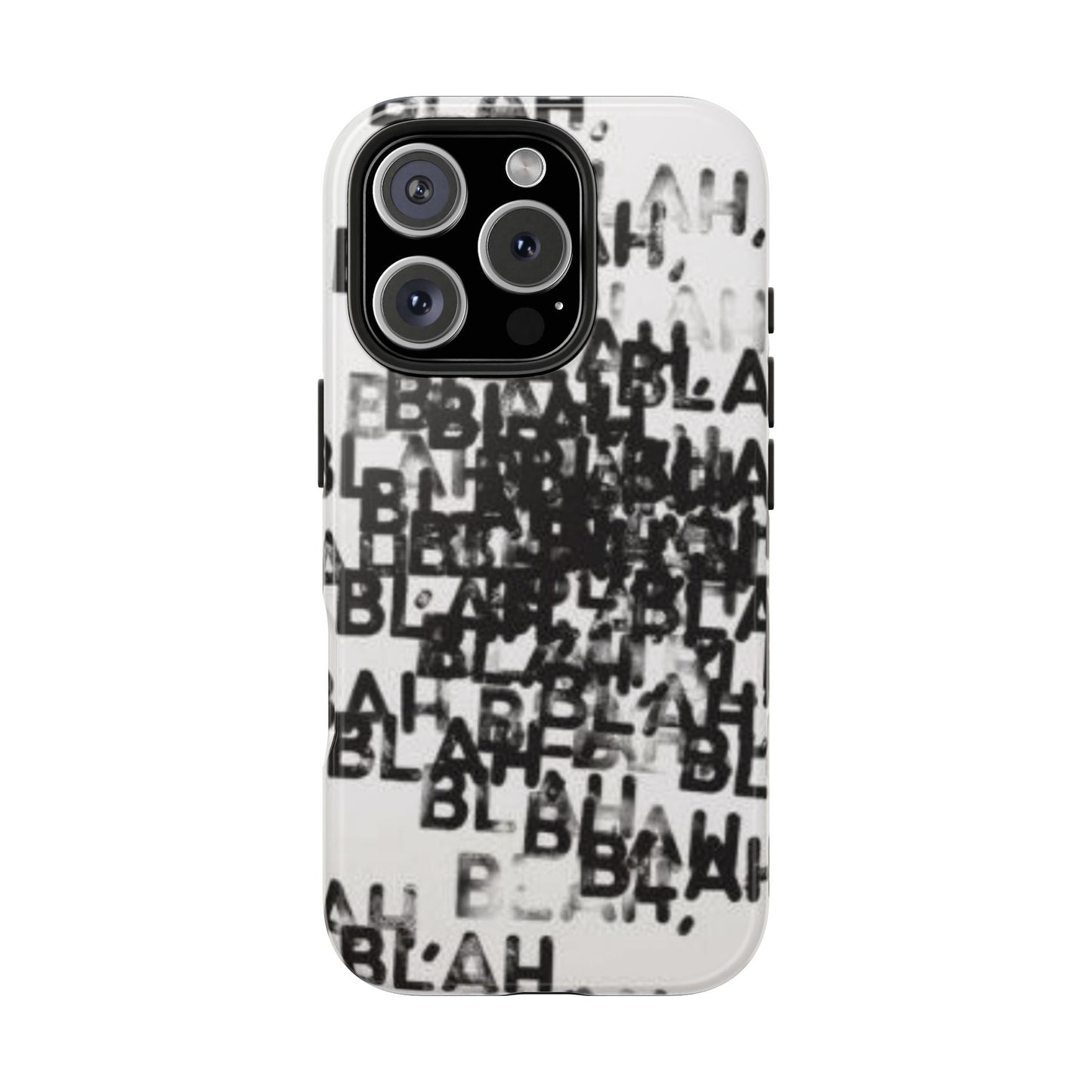 Blah Blah Blah Print Phone Case