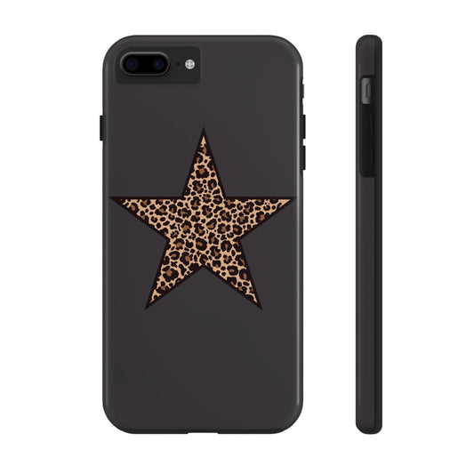 Cheetah Print Star Scandi Style Phone Case