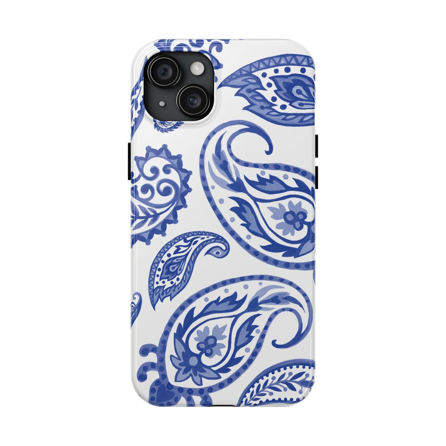 Paisley Blue and White phone case