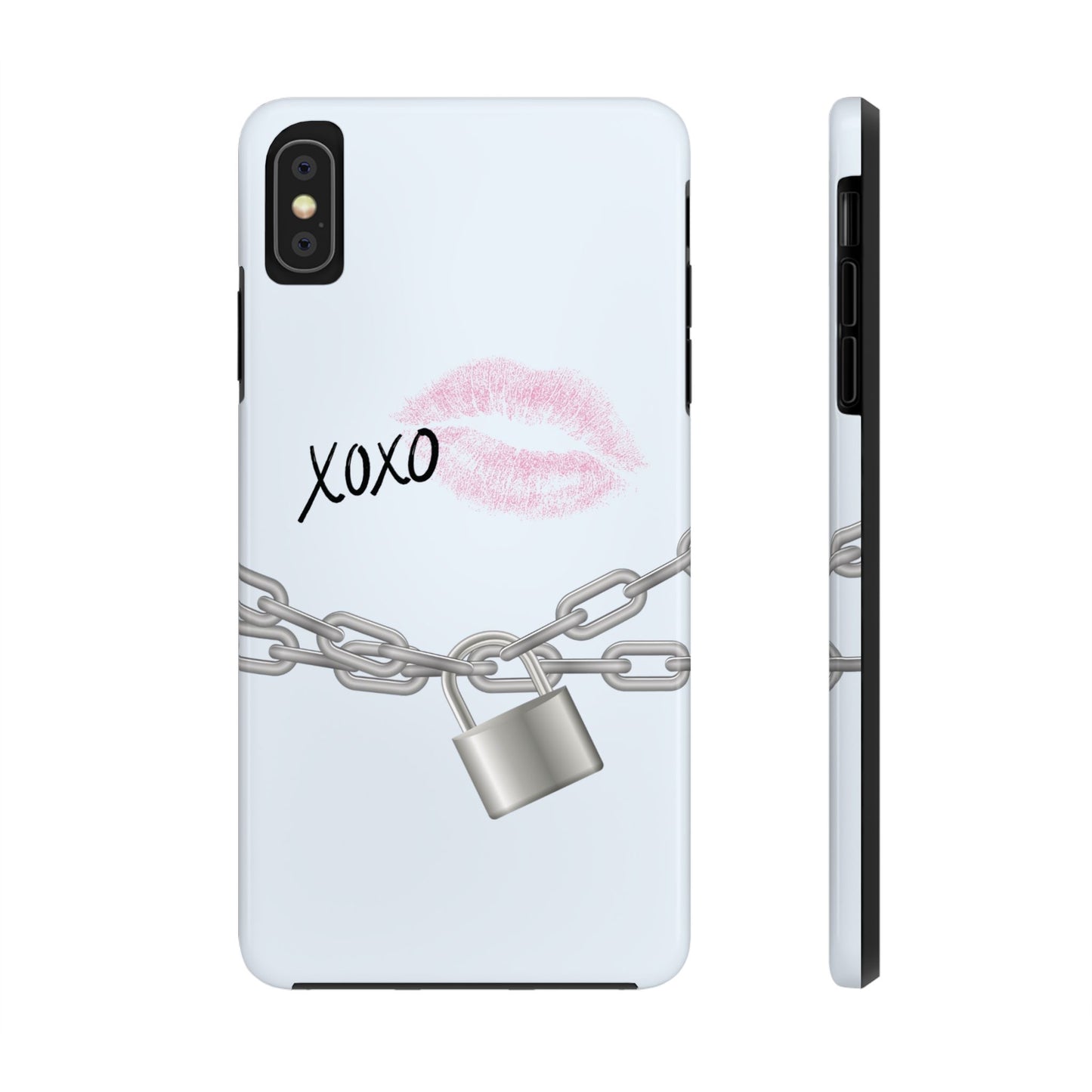 XOXO Love Lock Phone Case - Aesthetic Y2K Girly Style