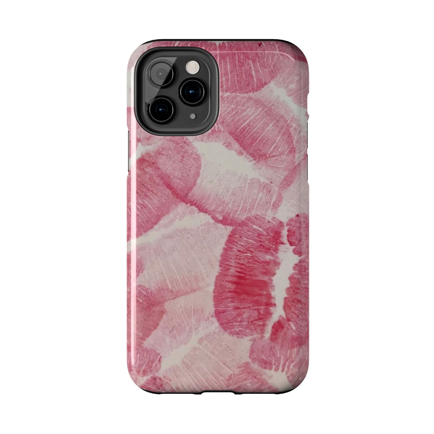 Pink Kiss Lipstick Fashion Aesthetic Glossy Phone Case