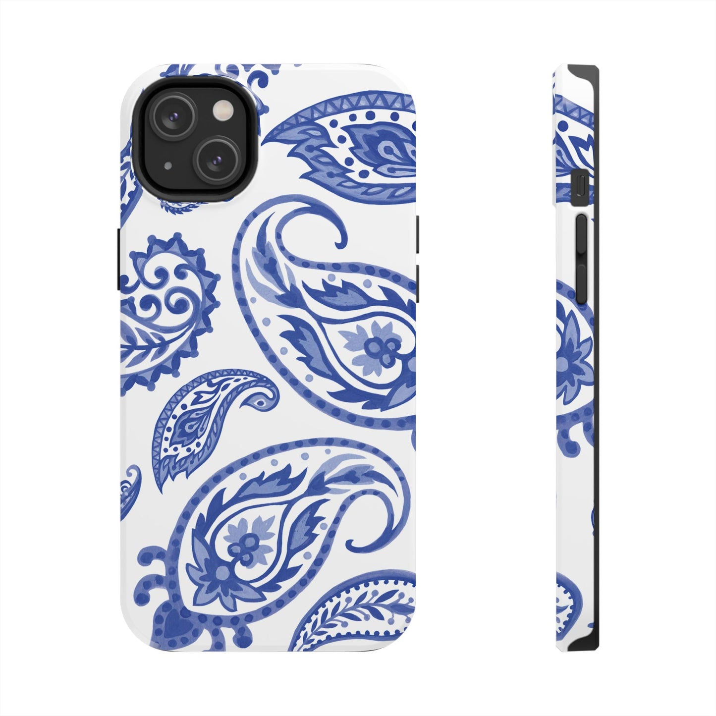 Paisley Blue and White phone case