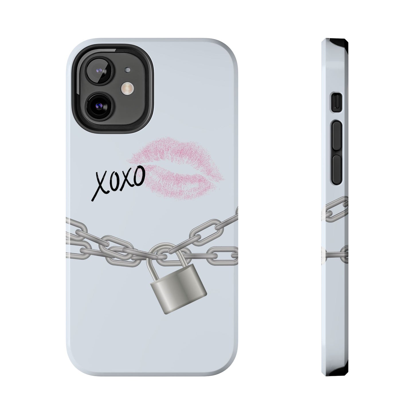 XOXO Love Lock Phone Case - Aesthetic Y2K Girly Style