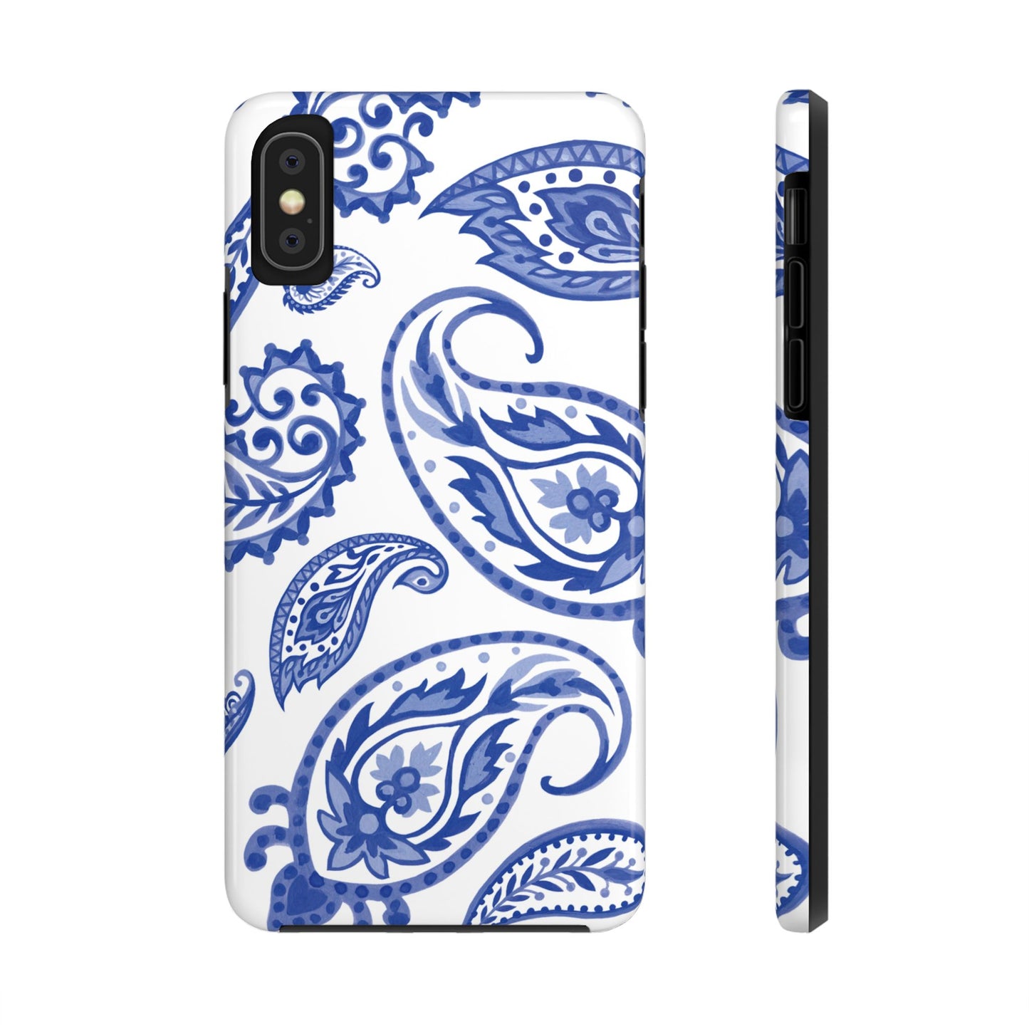 Paisley Blue and White phone case