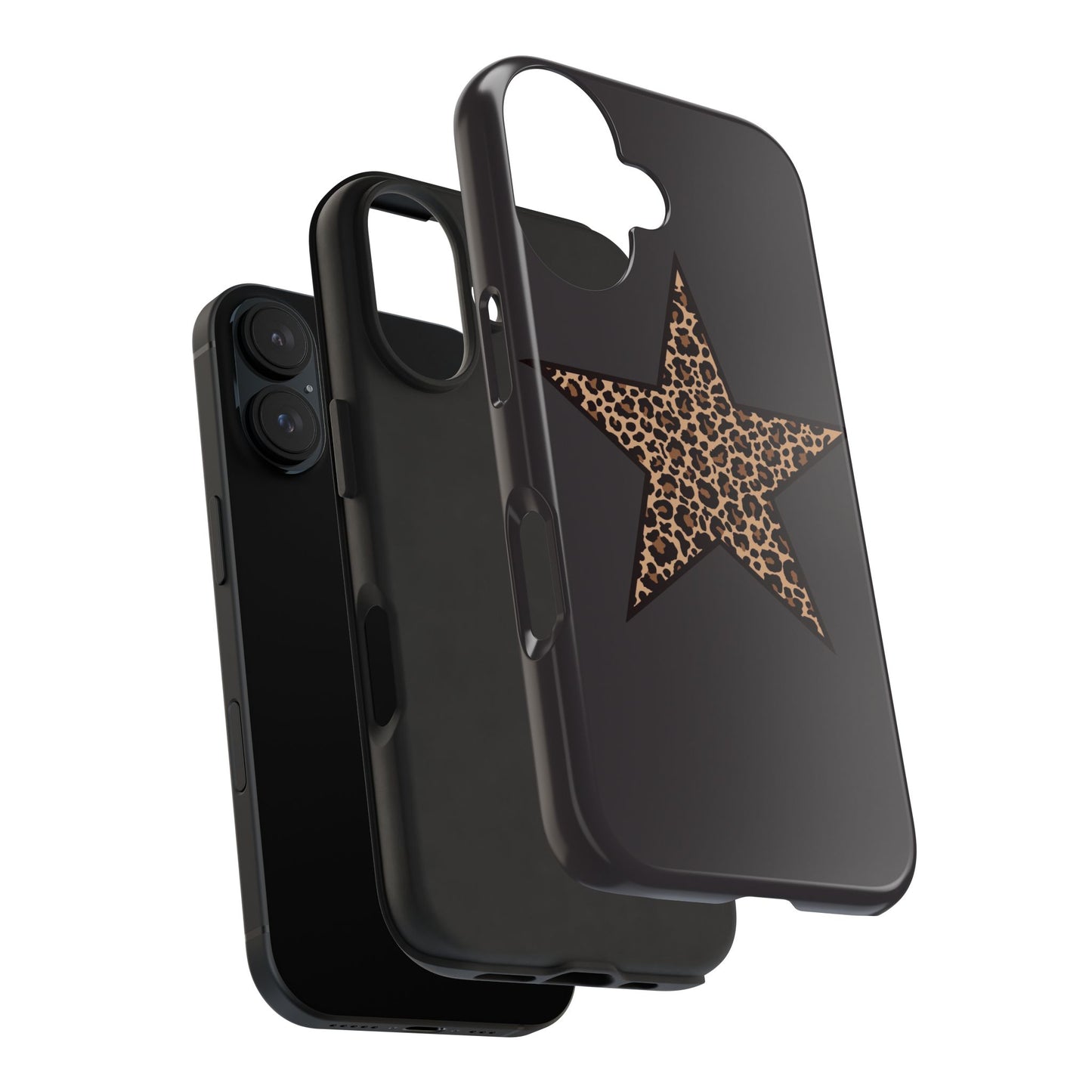 Cheetah Print Star Scandi Style Phone Case