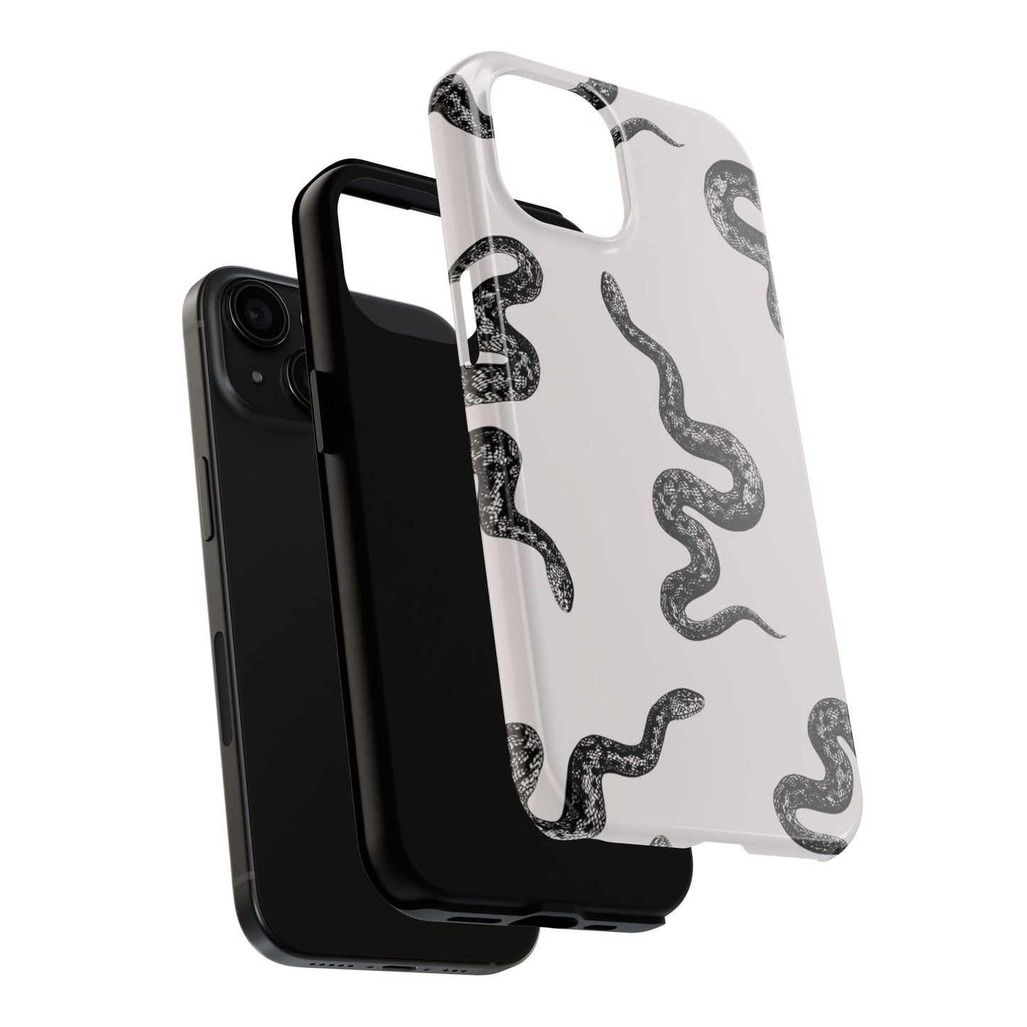 Snake Print Aesthetic Glossy Phone Case
