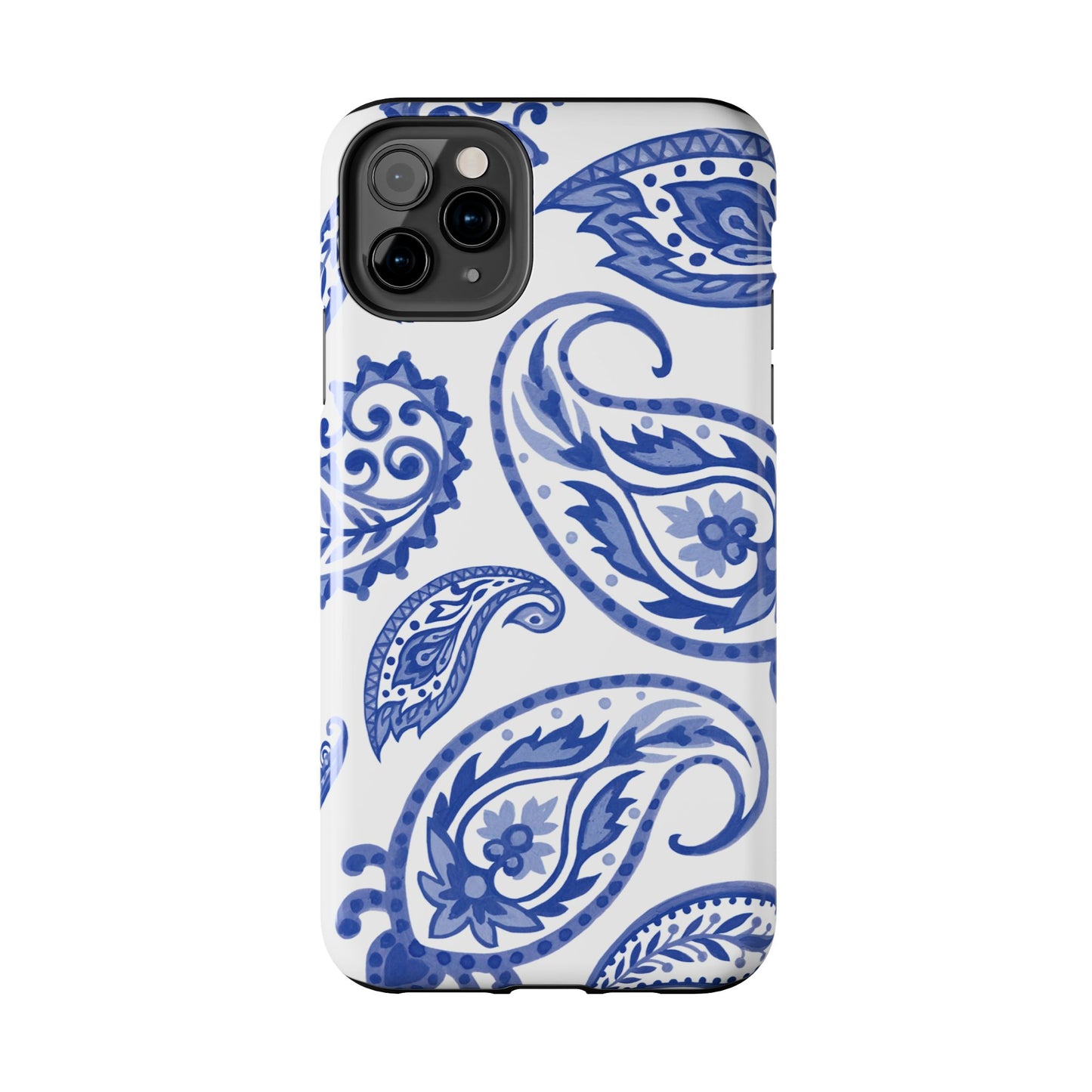 Paisley Blue and White phone case