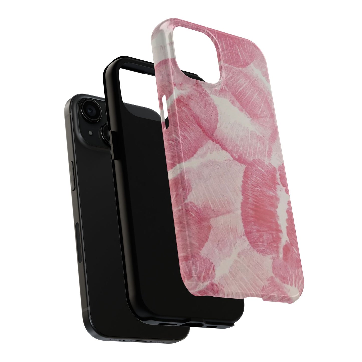 Pink Kiss Lipstick Fashion Aesthetic Glossy Phone Case