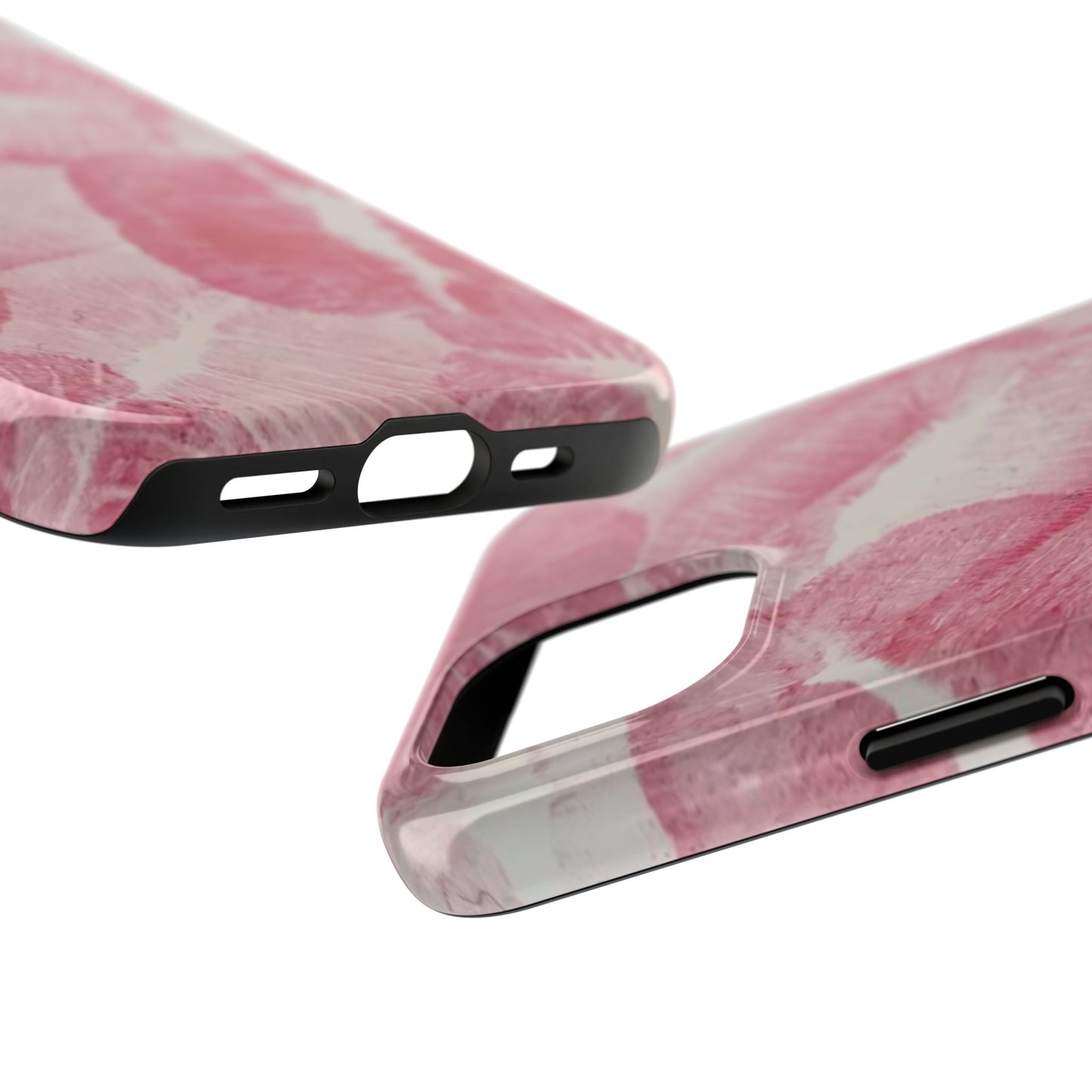Pink Kiss Lipstick Fashion Aesthetic Glossy Phone Case