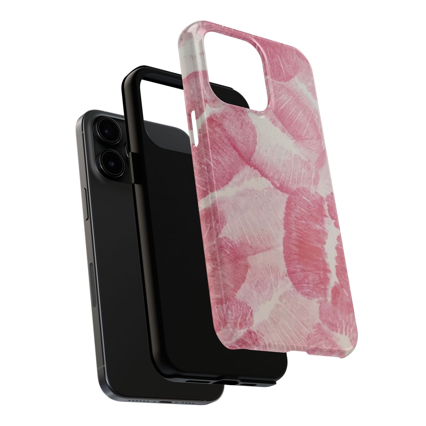 Pink Kiss Lipstick Fashion Aesthetic Glossy Phone Case