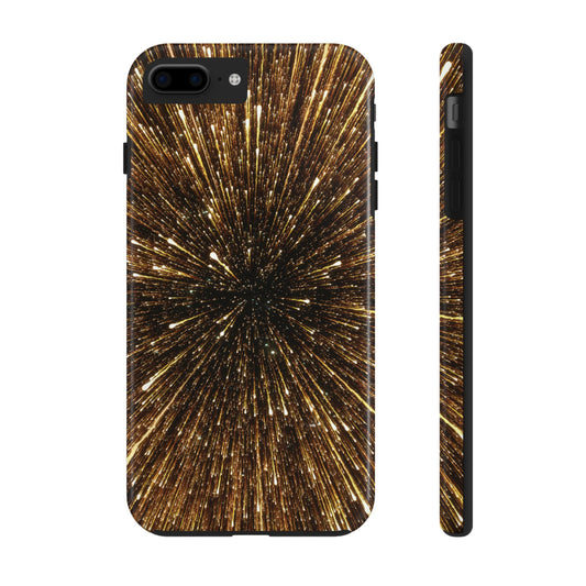 Star Burst Gold Galaxy Phone Case
