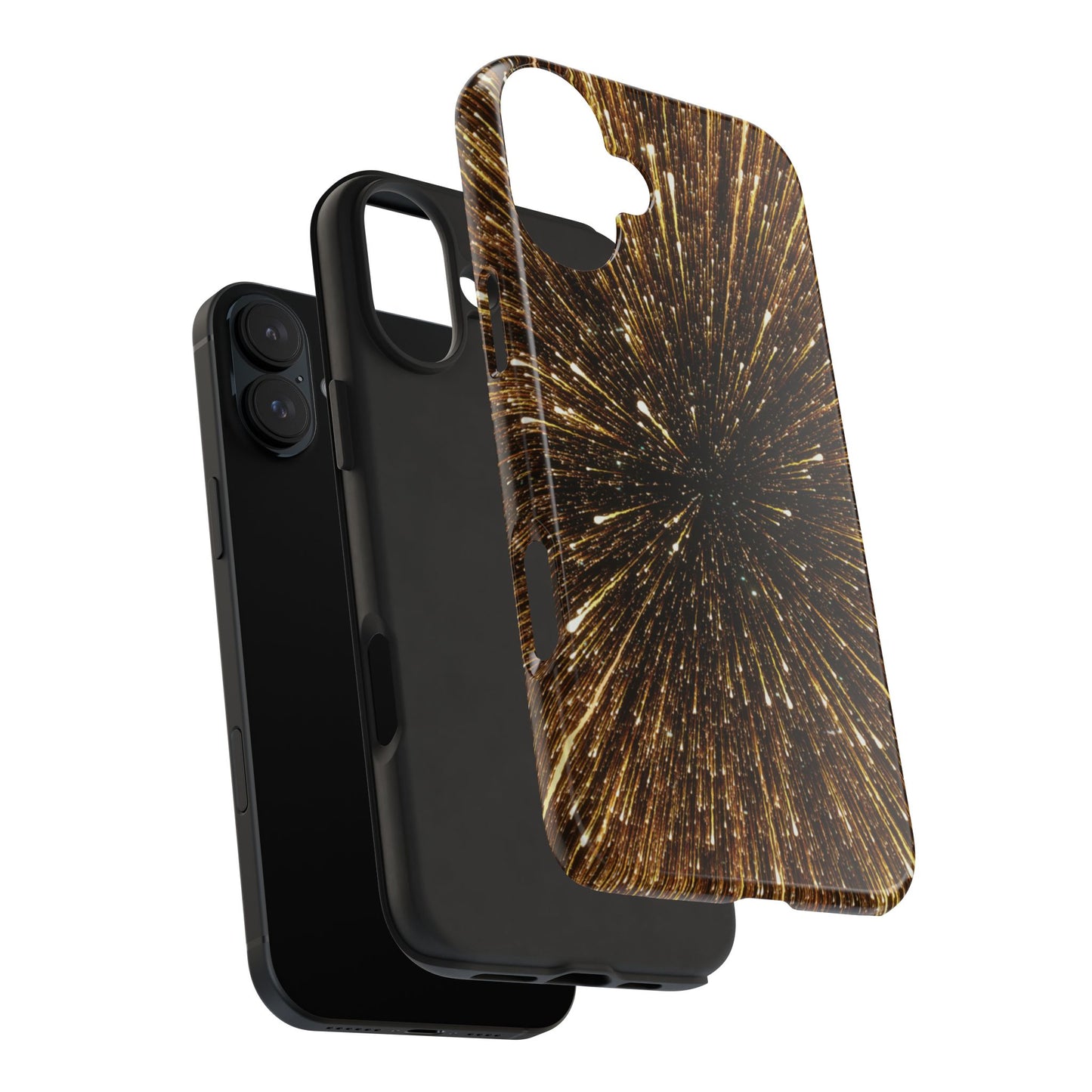 Star Burst Gold Galaxy Phone Case