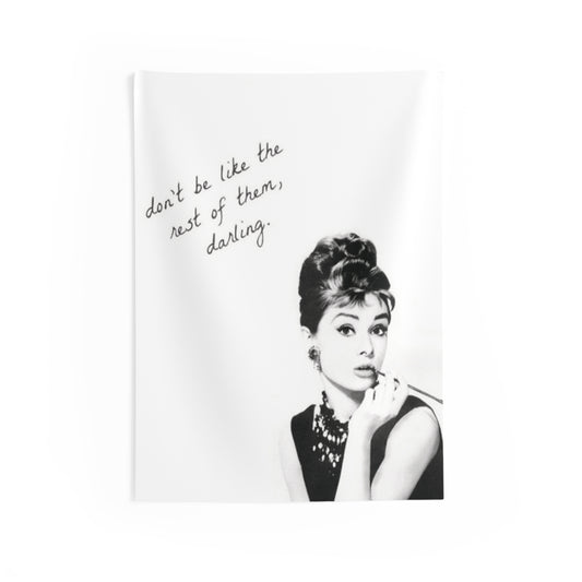 Audrey Hepburn Poster, B&W Aesthetic Poster, Luxury Wall Print