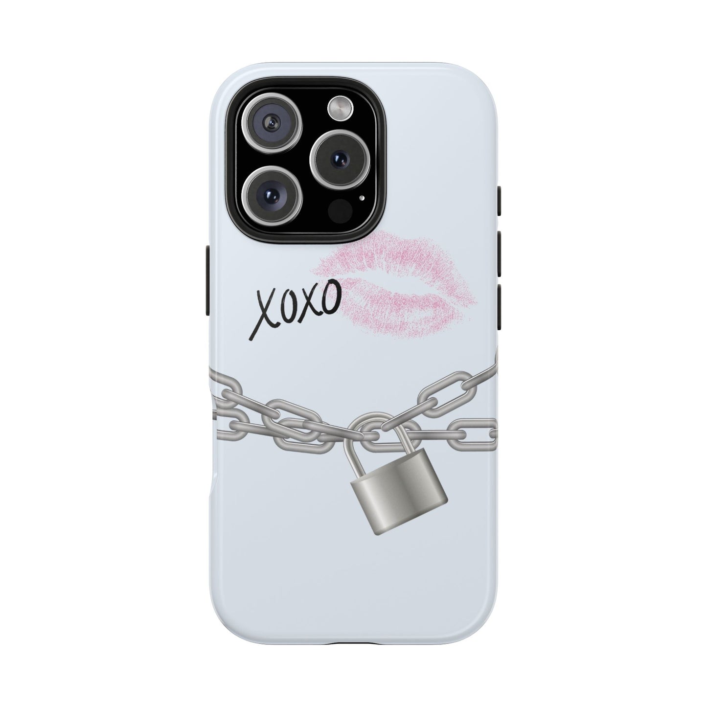 XOXO Love Lock Phone Case - Aesthetic Y2K Girly Style