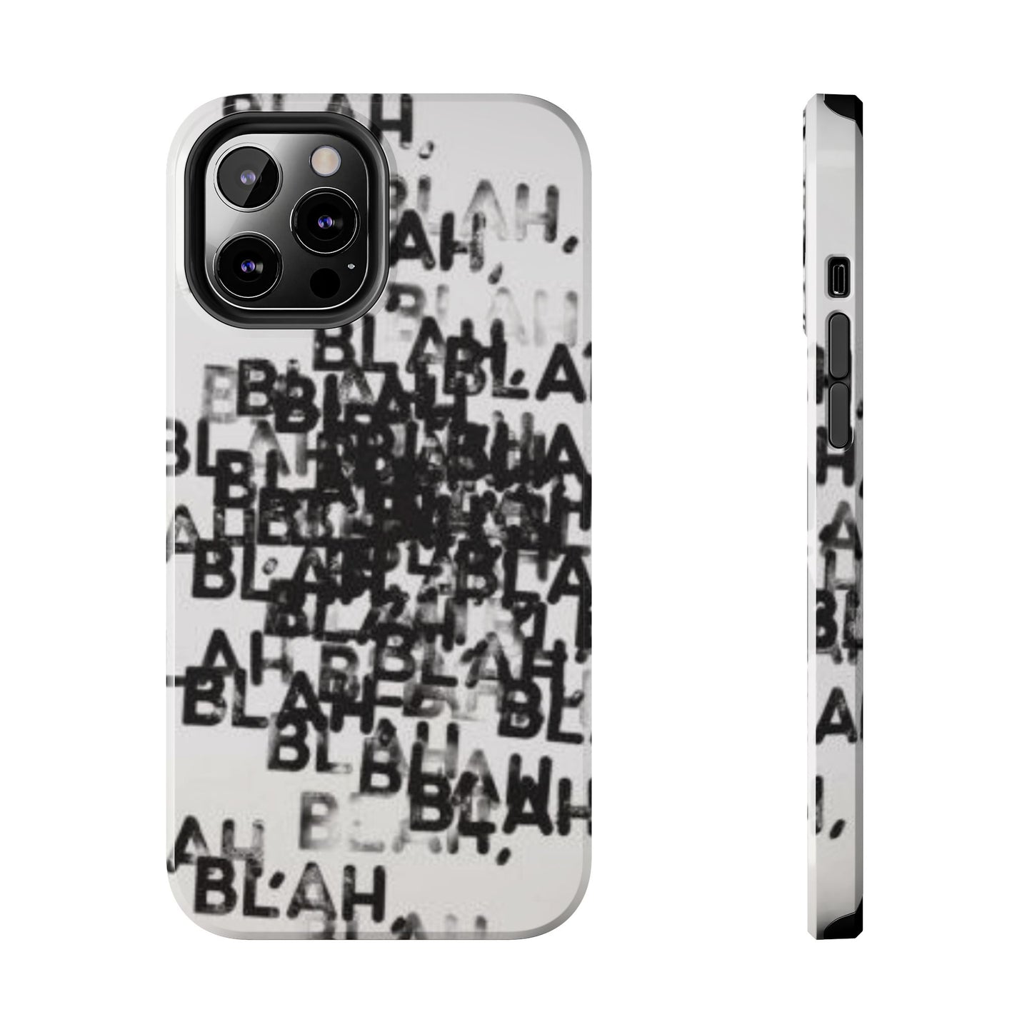 Blah Blah Blah Print Phone Case