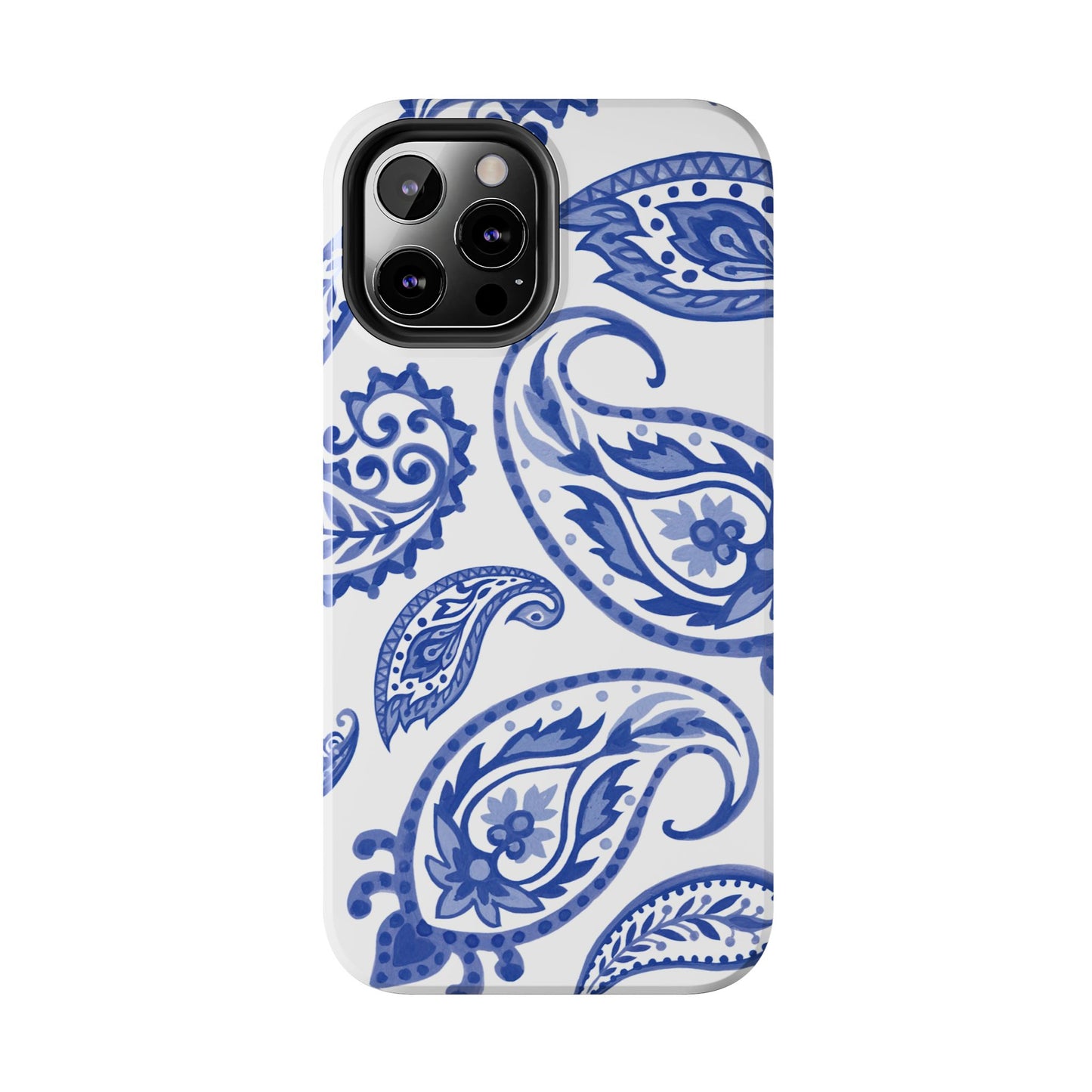 Paisley Blue and White phone case