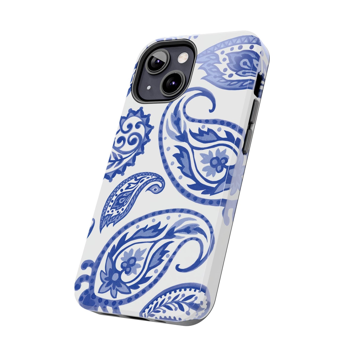Paisley Blue and White phone case