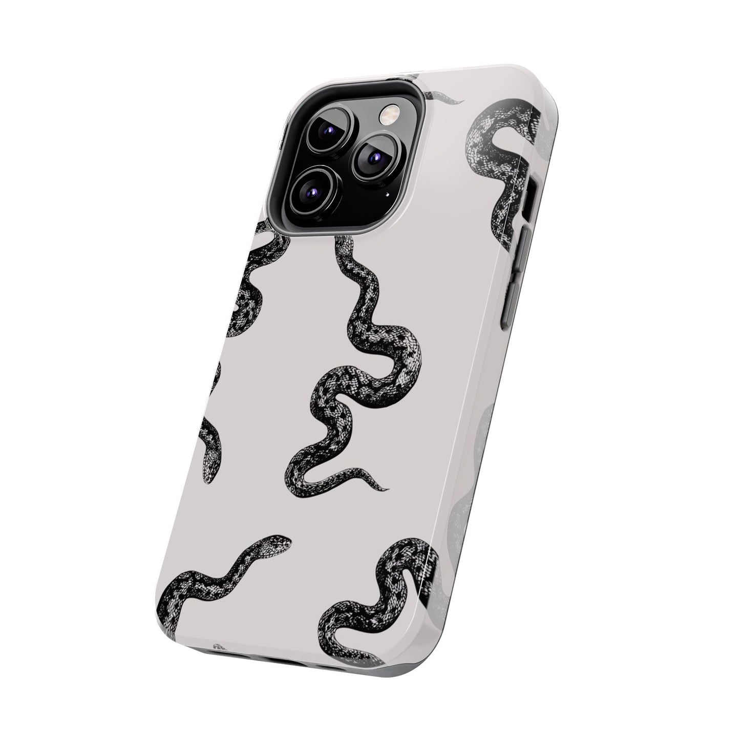 Snake Print Aesthetic Glossy Phone Case