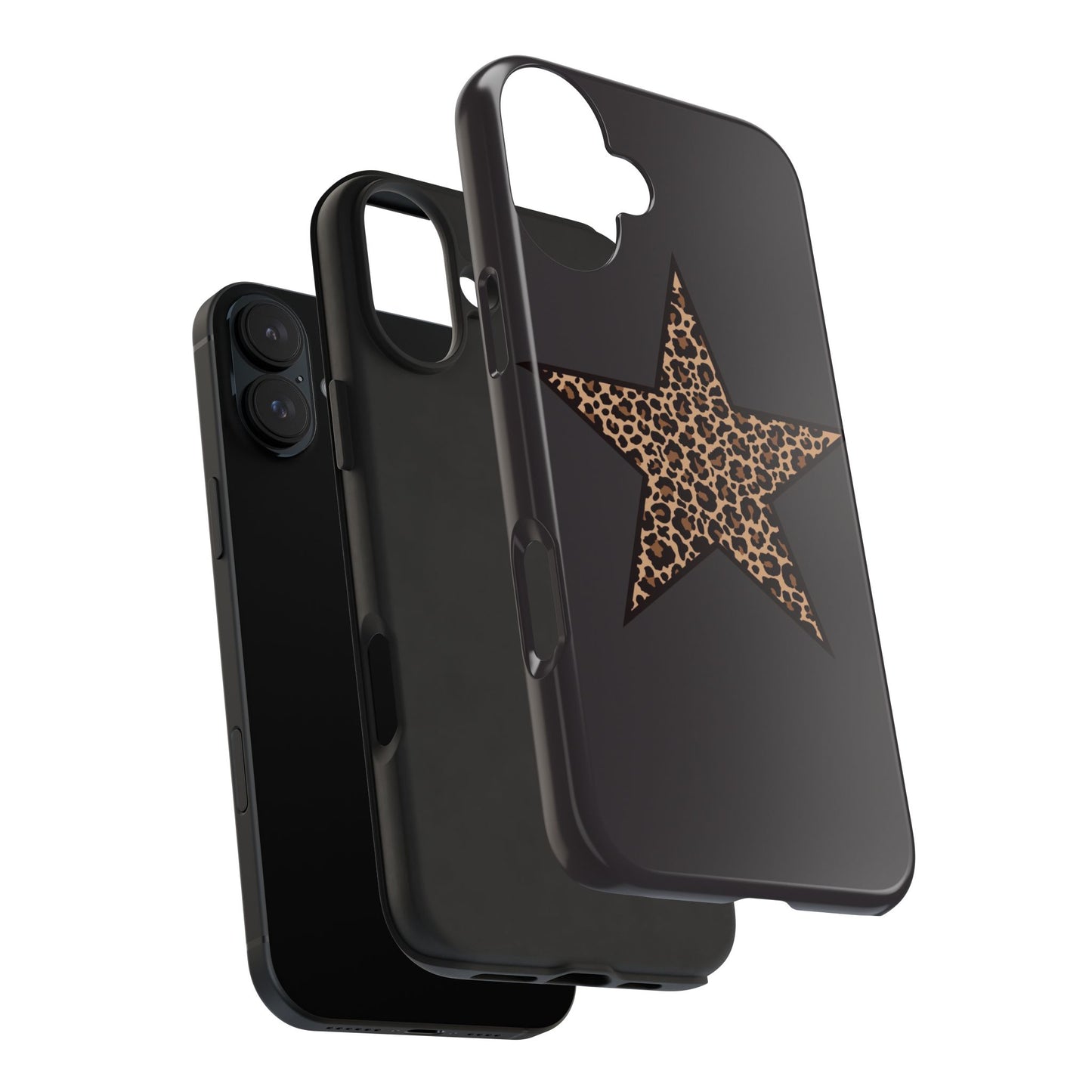 Cheetah Print Star Scandi Style Phone Case