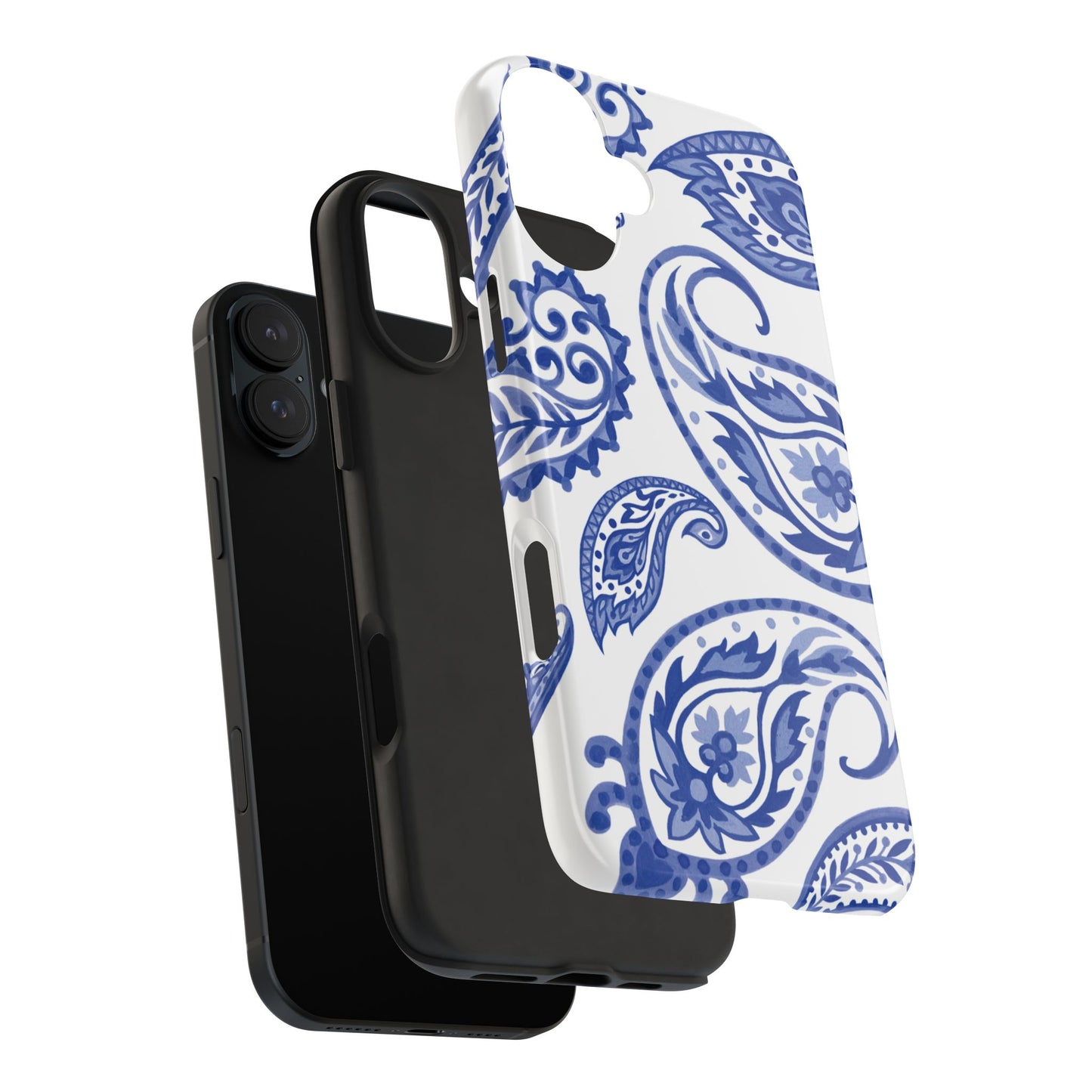 Paisley Blue and White phone case