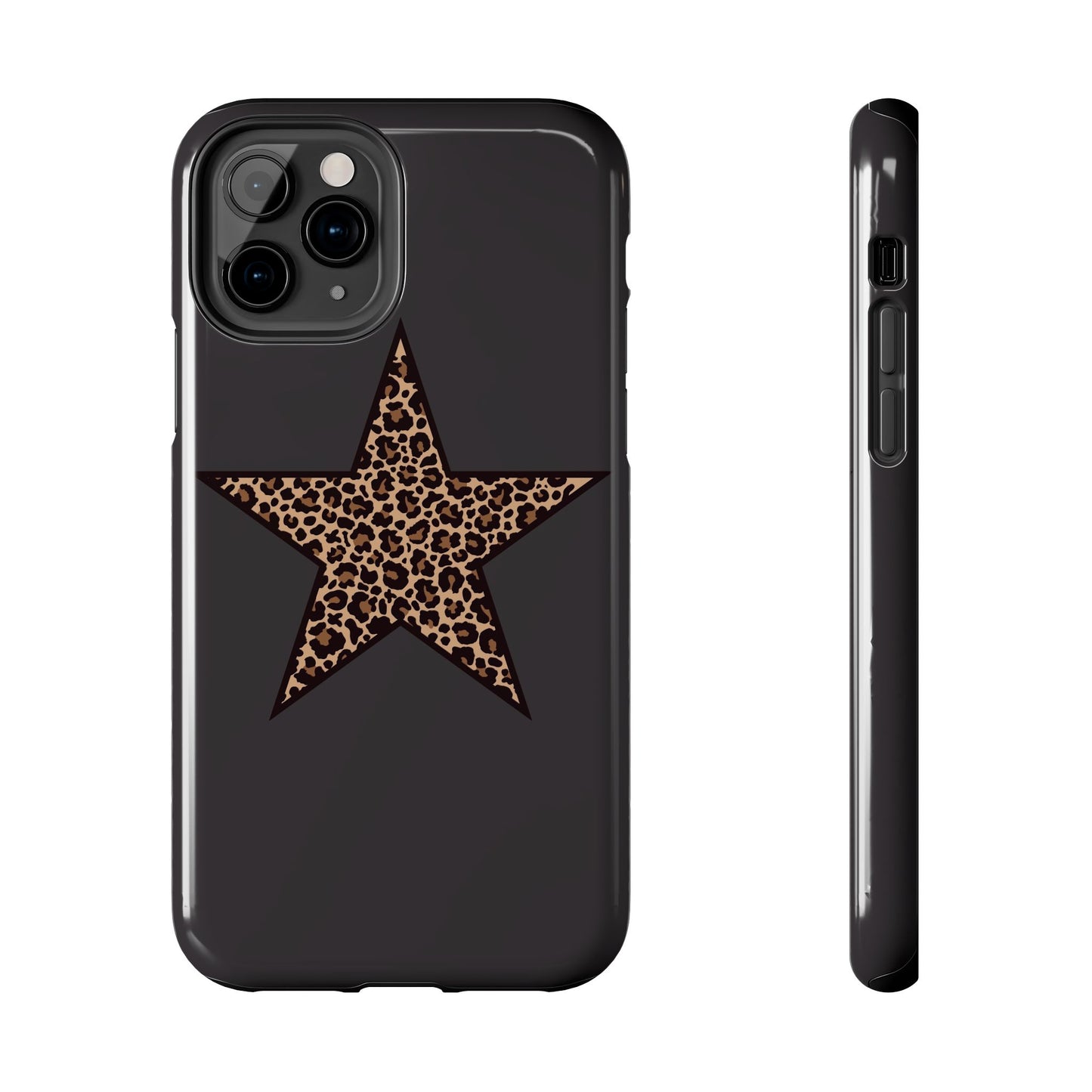 Cheetah Print Star Scandi Style Phone Case