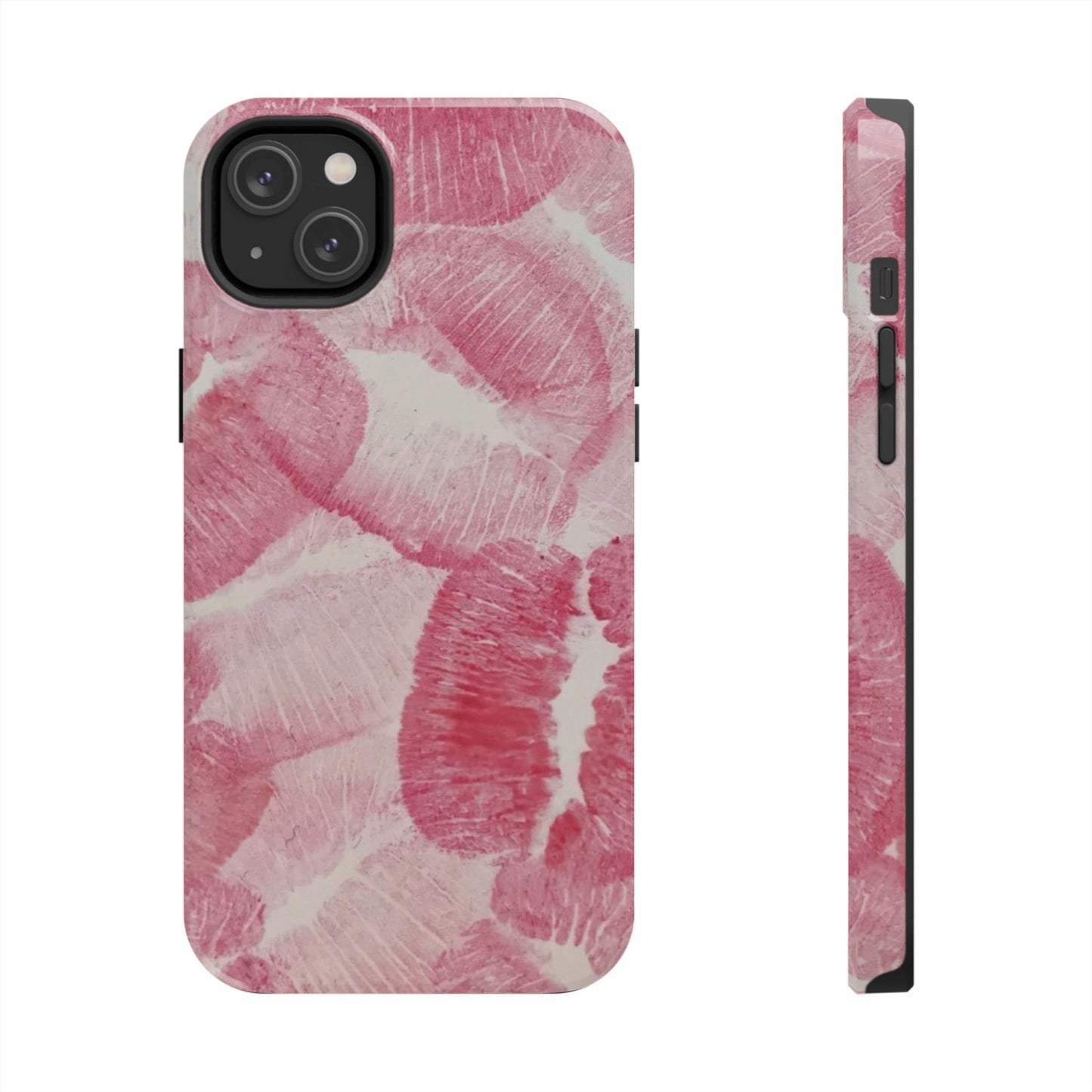 Pink Kiss Lipstick Fashion Aesthetic Glossy Phone Case